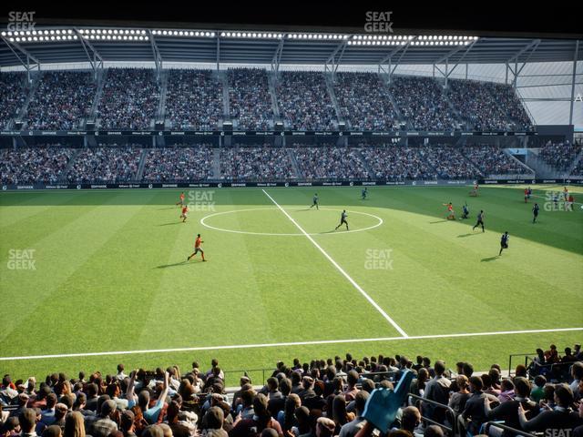 Seating view for Allianz Field Section Loge 33 A