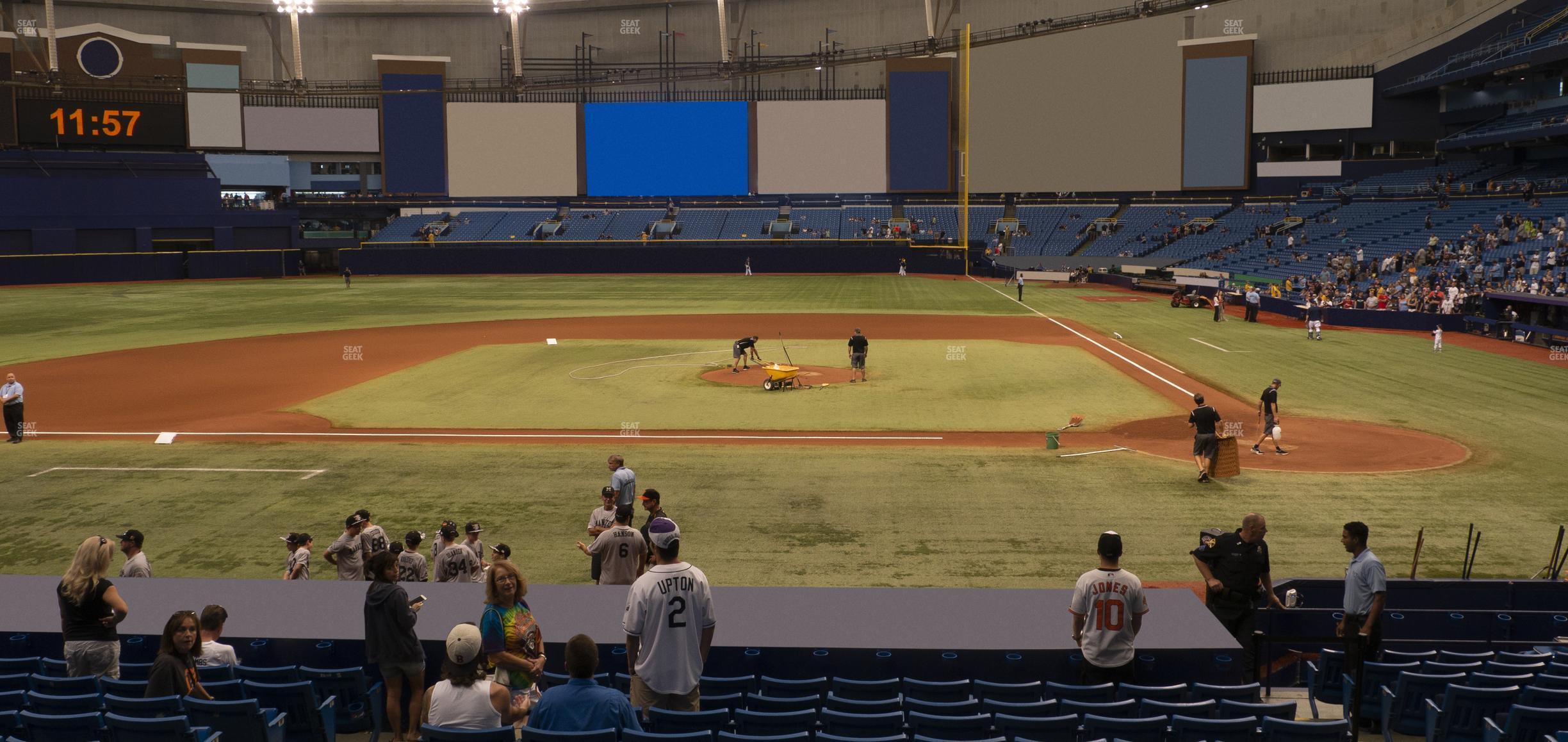 Seating view for Tropicana Field Section 111