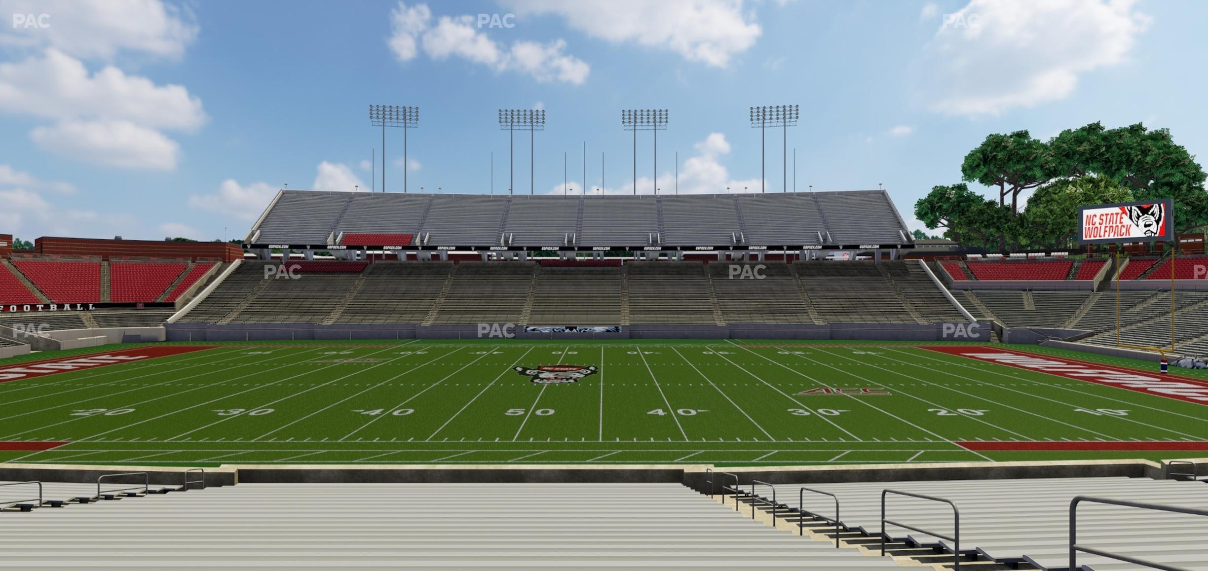 Seating view for Carter-Finley Stadium Section 20