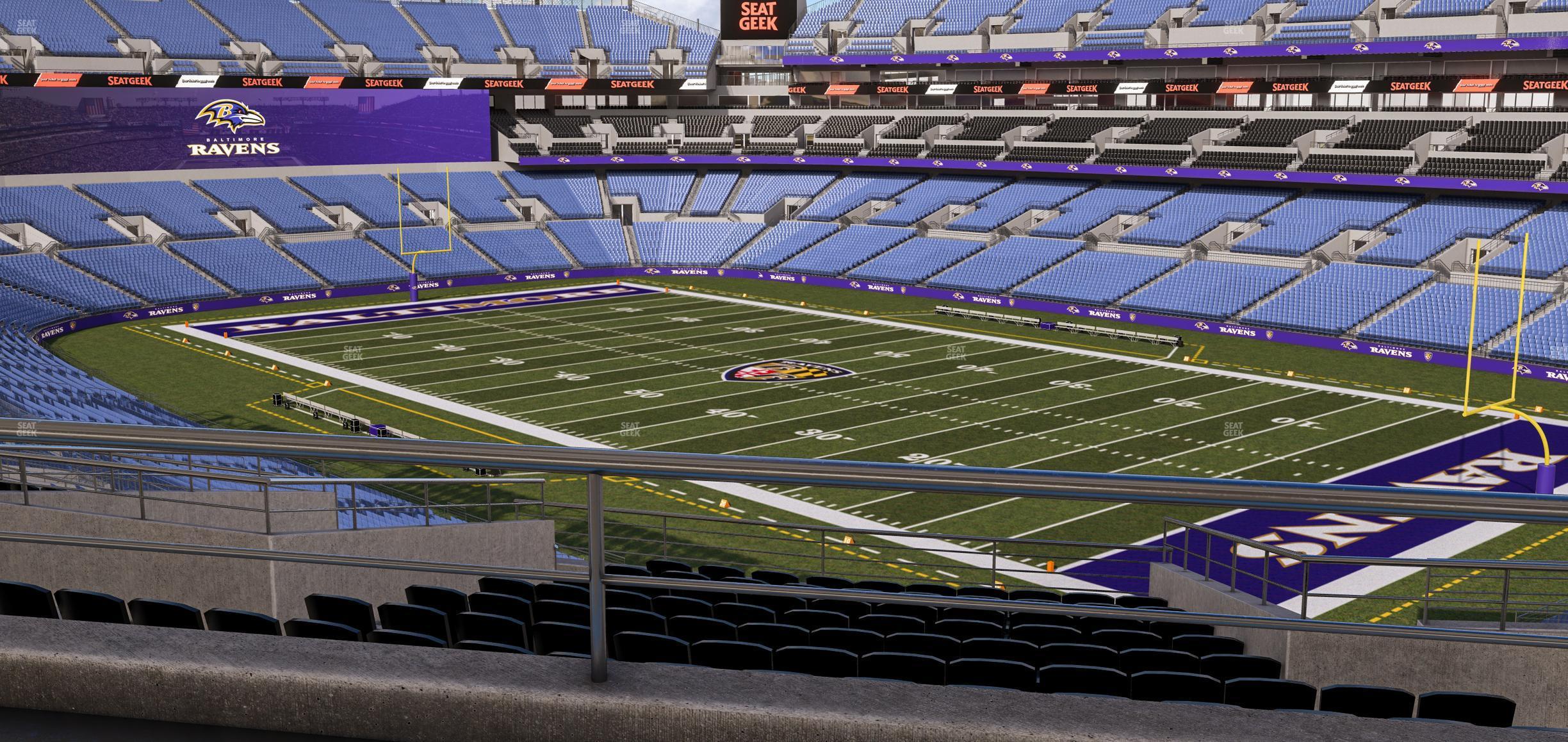 Seating view for M&T Bank Stadium Section Suite 343