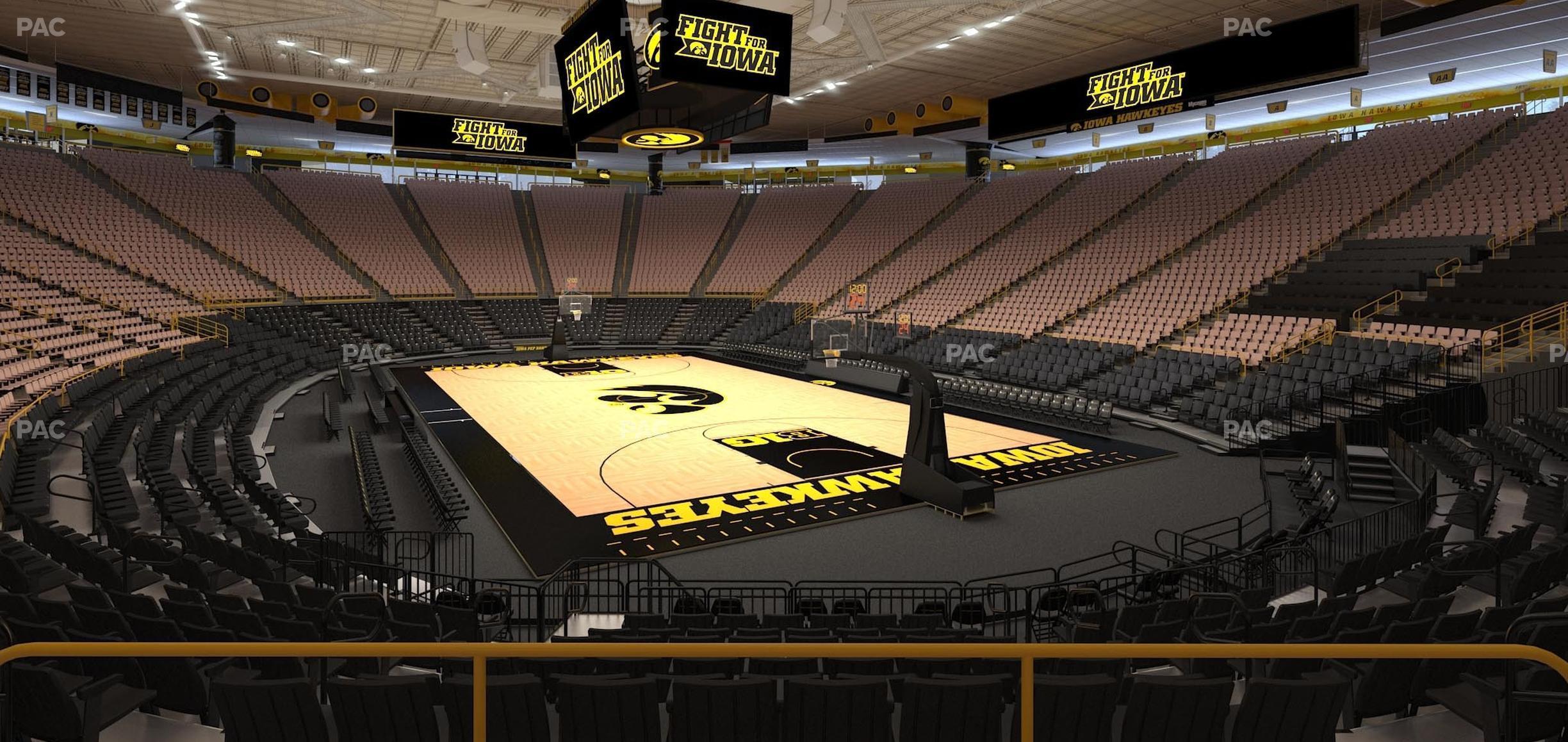 Seating view for Carver-Hawkeye Arena Section Ii