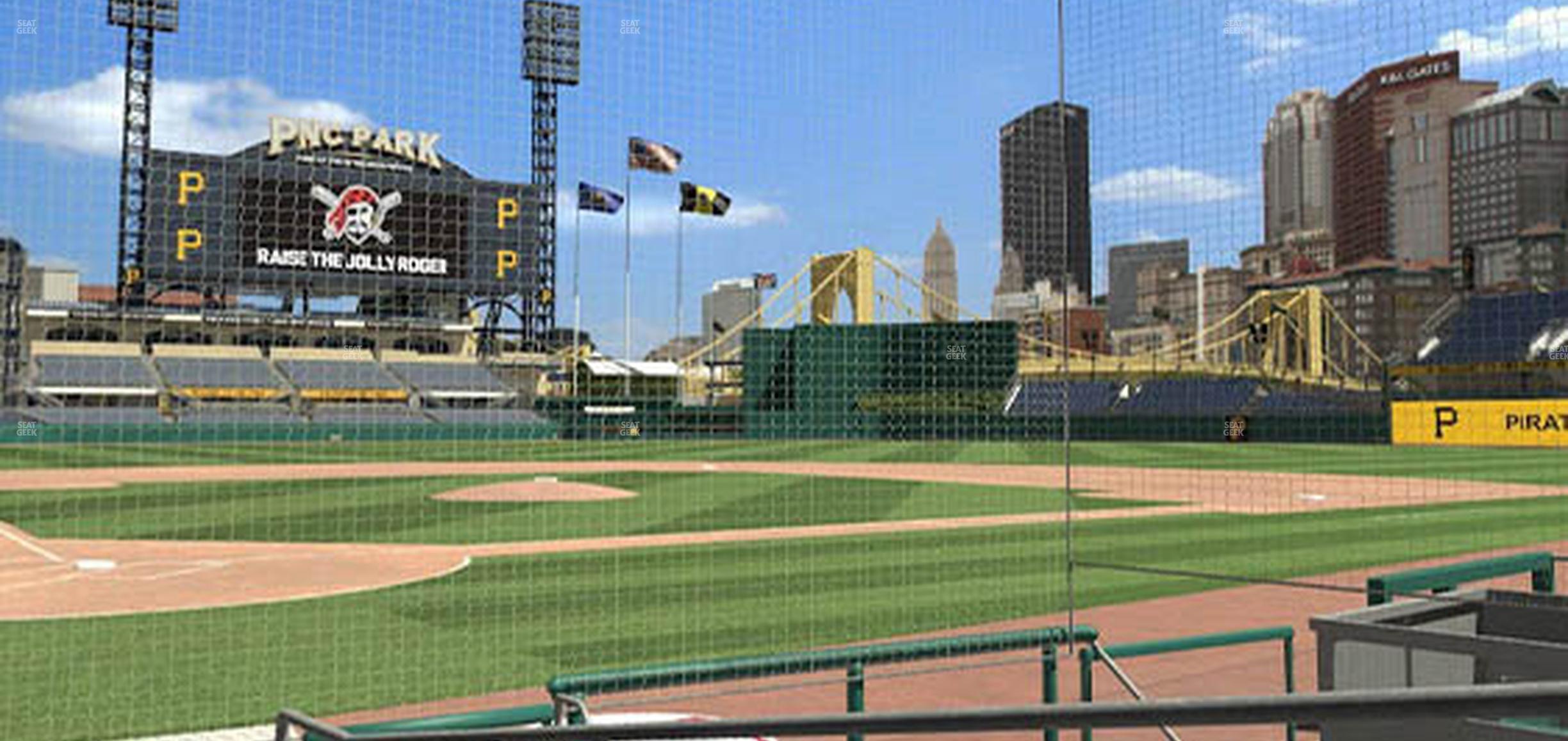 Seating view for PNC Park Section Home Plate Club 14 Wc