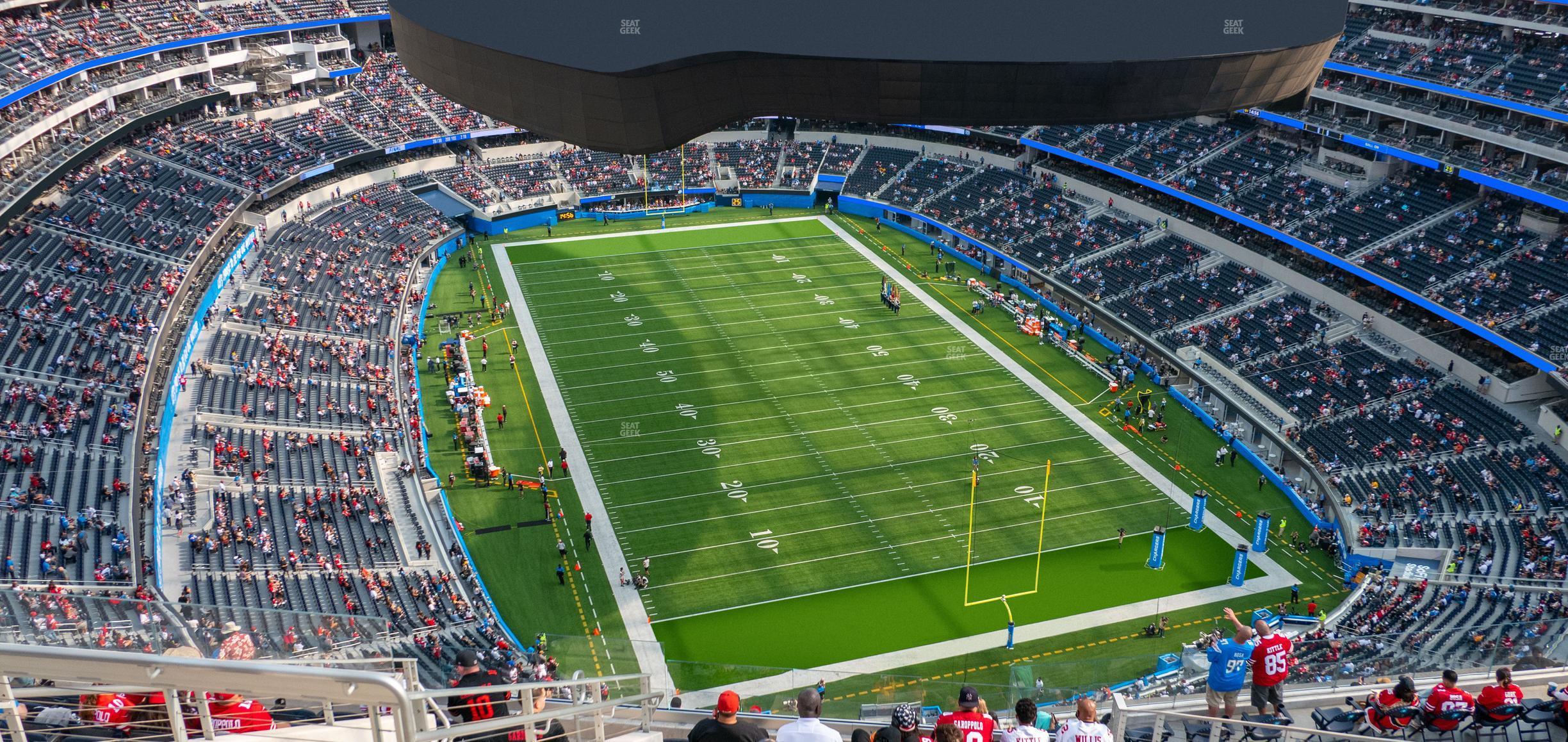 Seating view for SoFi Stadium Section 553