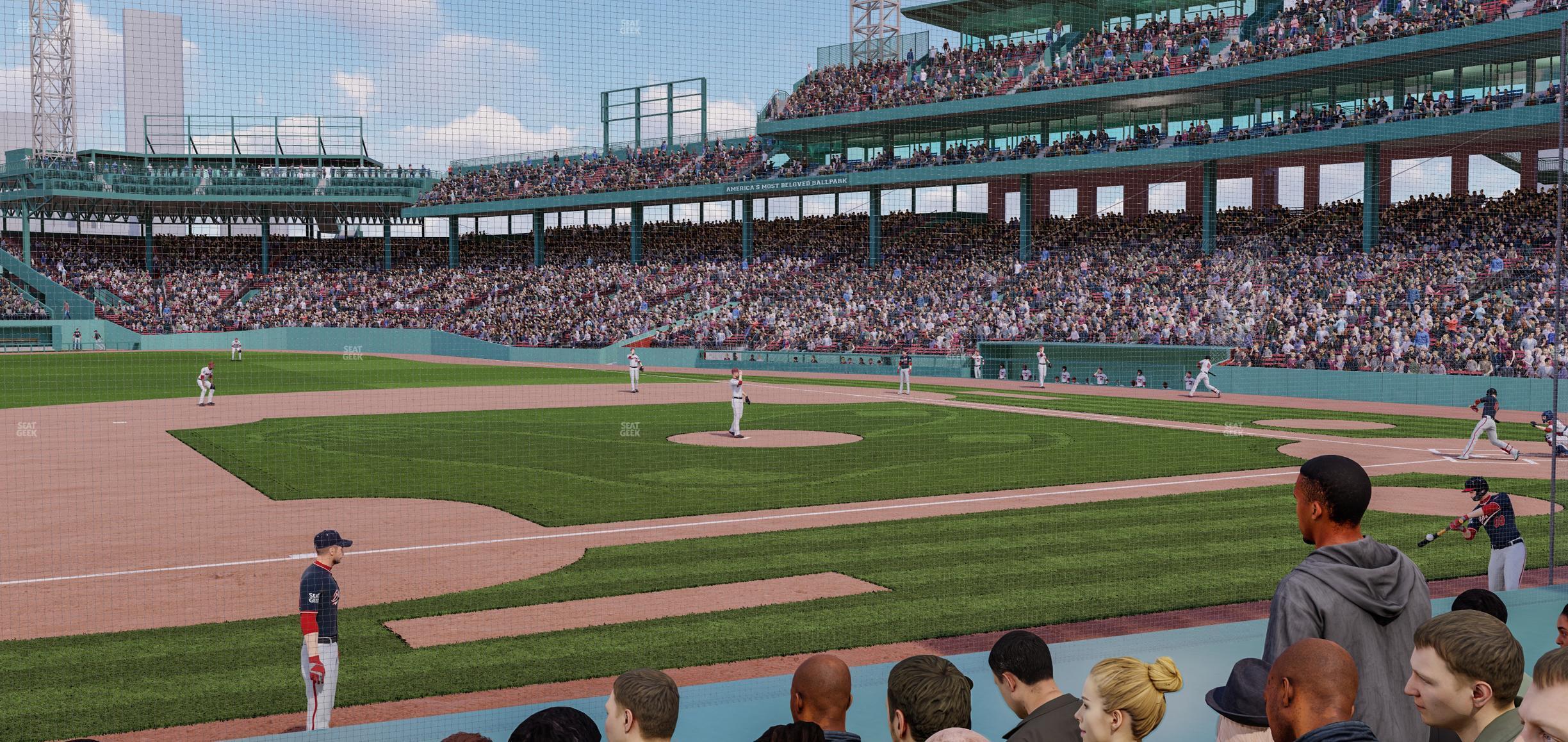 Seating view for Fenway Park Section Field Box 66