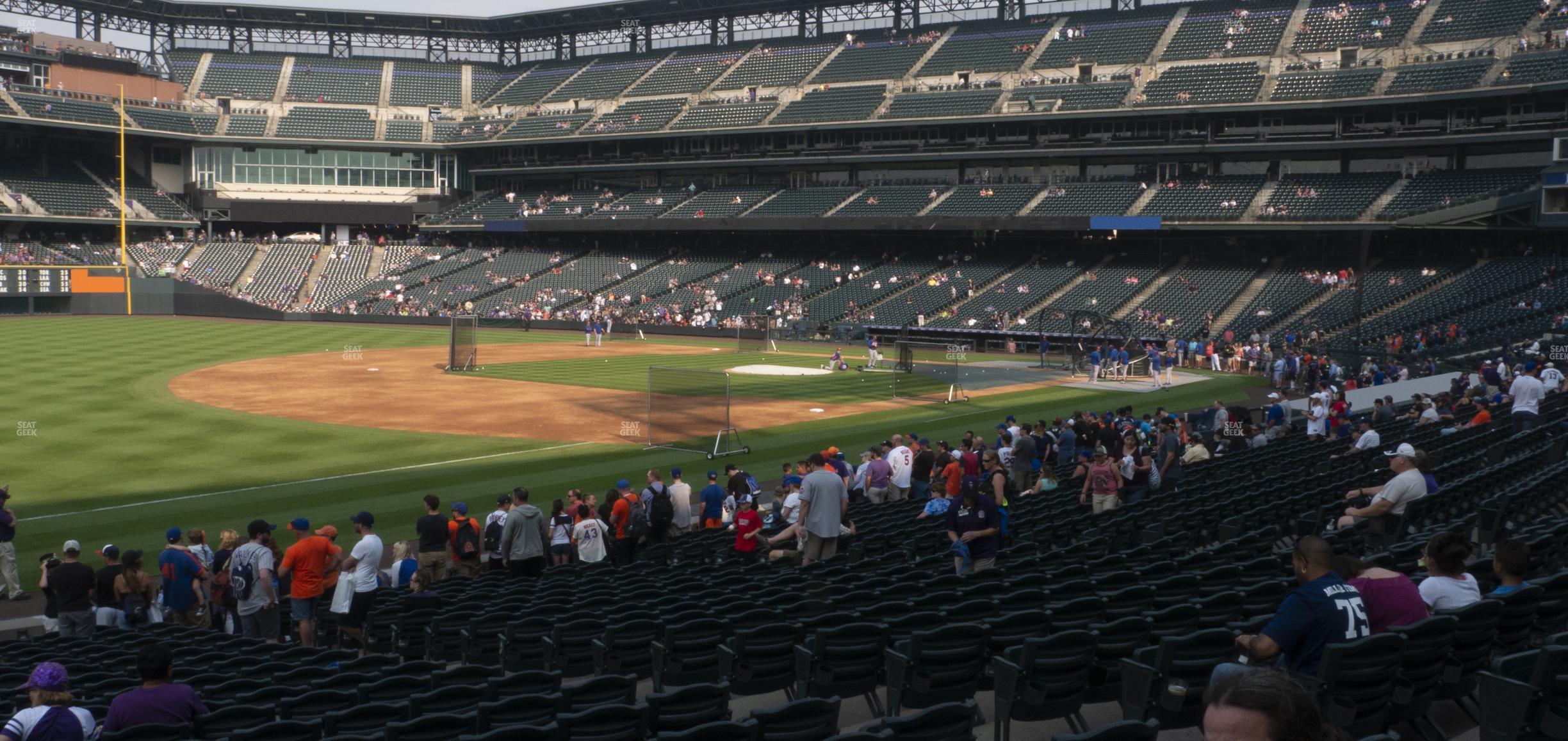 Seating view for Coors Field Section 144