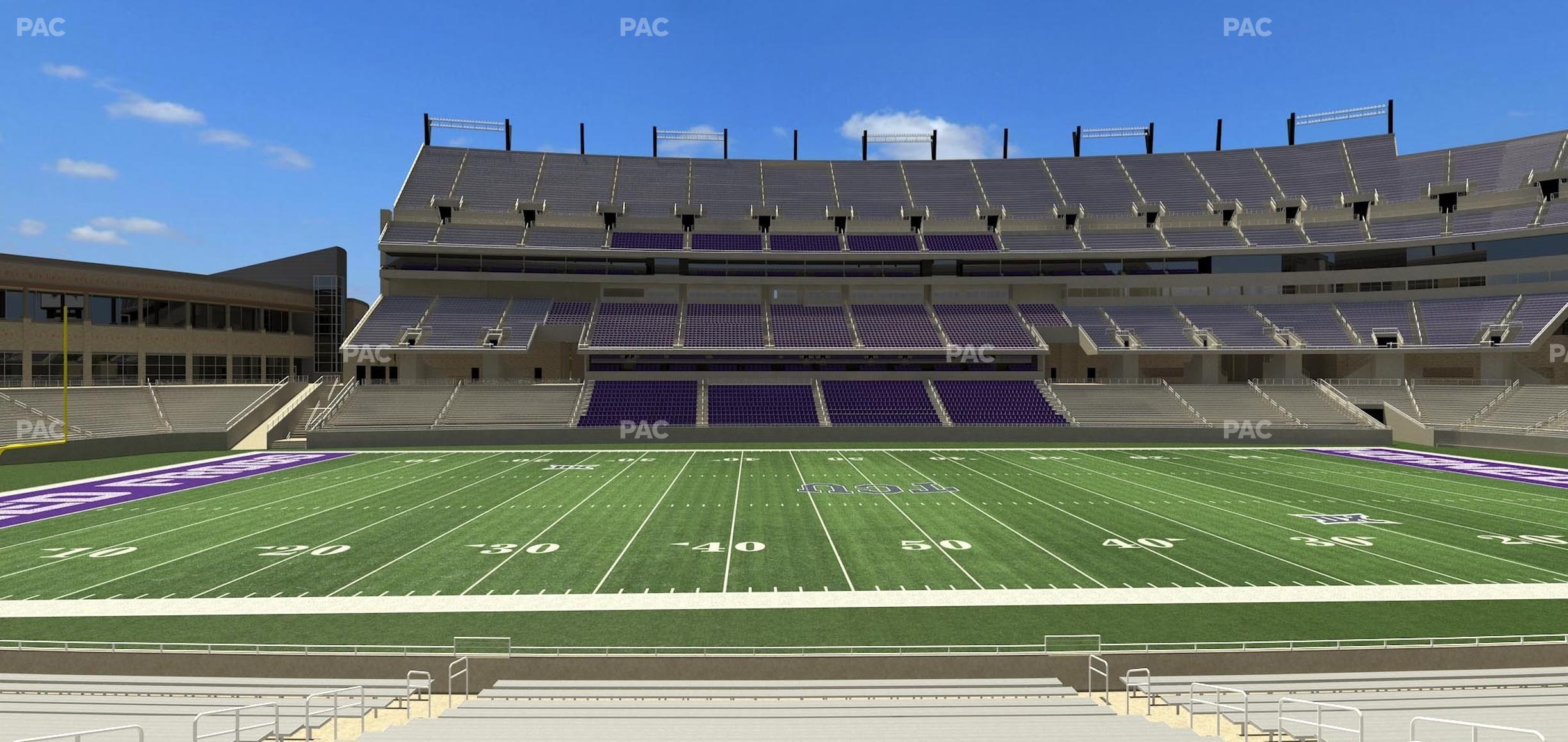 Seating view for Amon G Carter Stadium Section 125