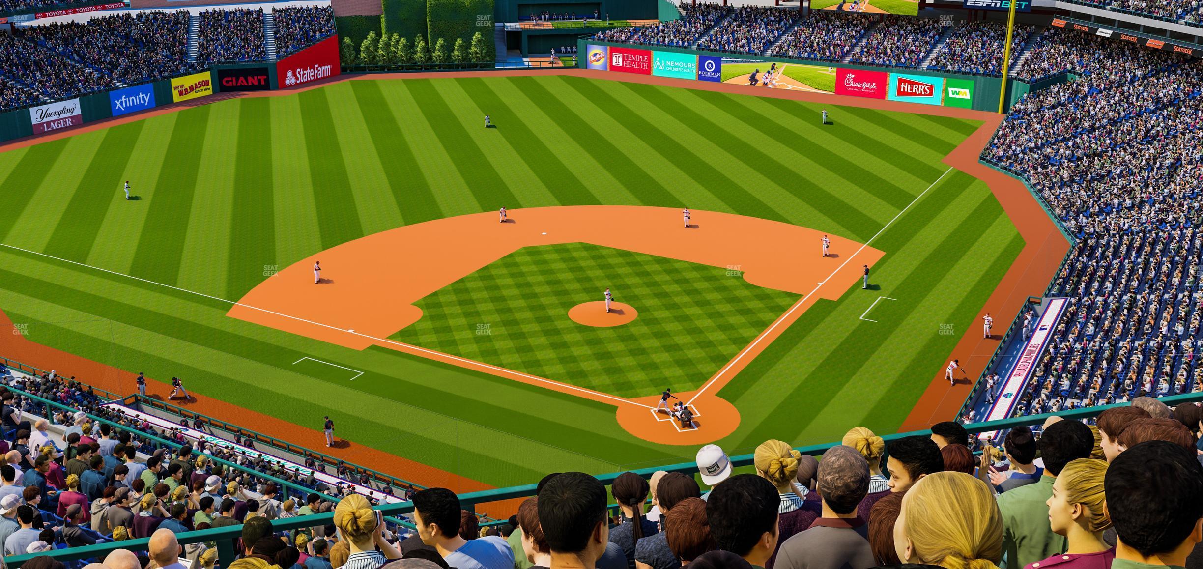 Seating view for Citizens Bank Park Section 422