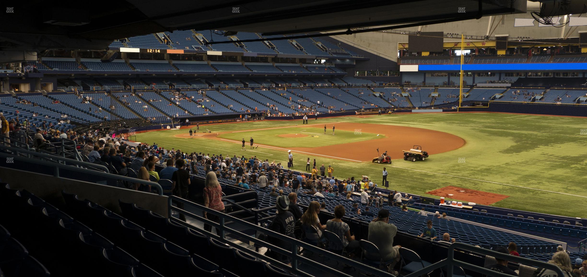 Seating view for Tropicana Field Section 130