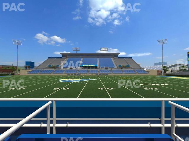 Seating view for Delaware Stadium Section East Box 71