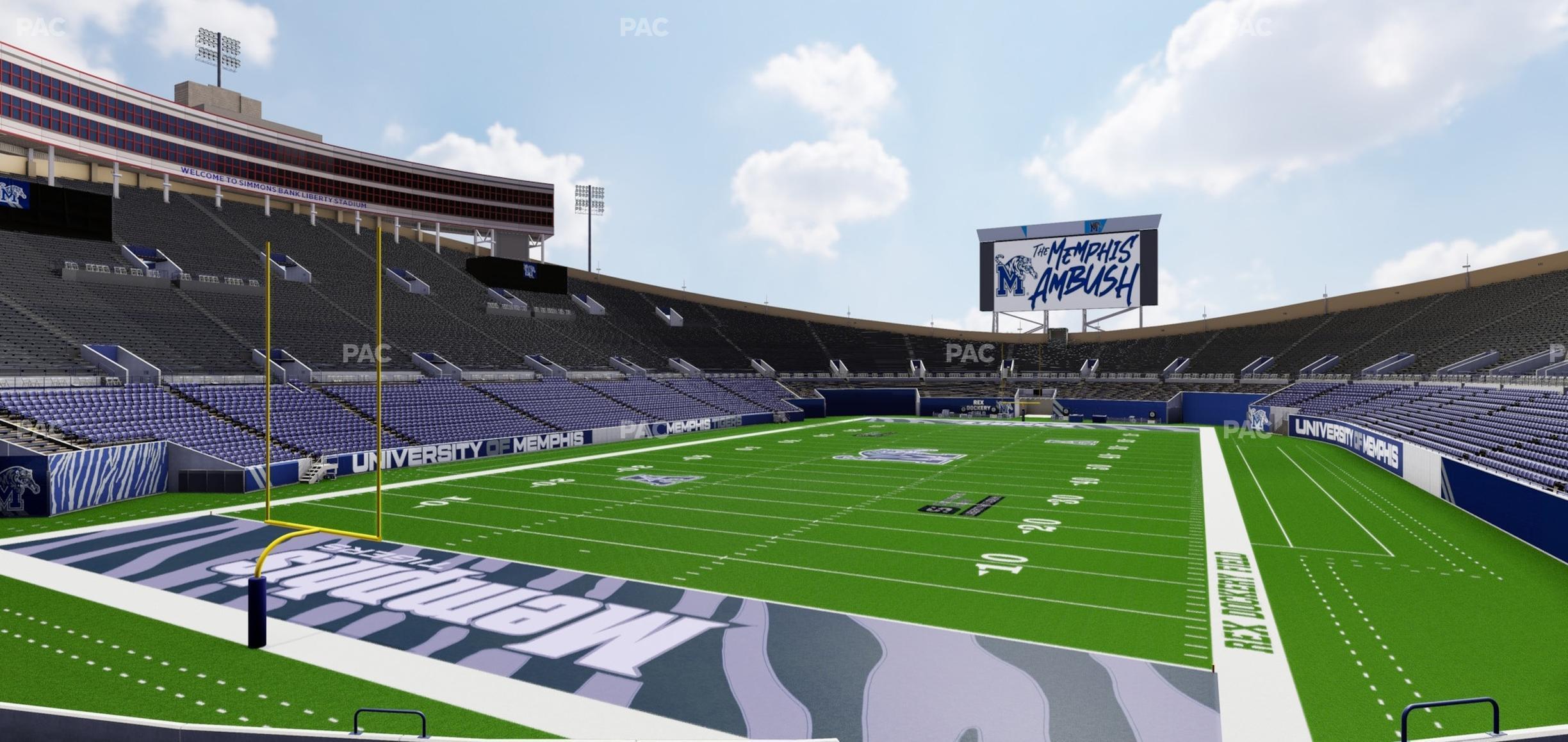 Seating view for Simmons Bank Liberty Stadium Section Box 111