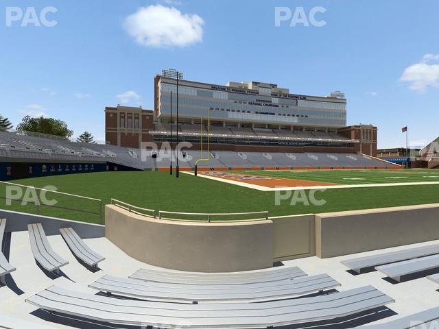 Seating view for Memorial Stadium - IL Section 110