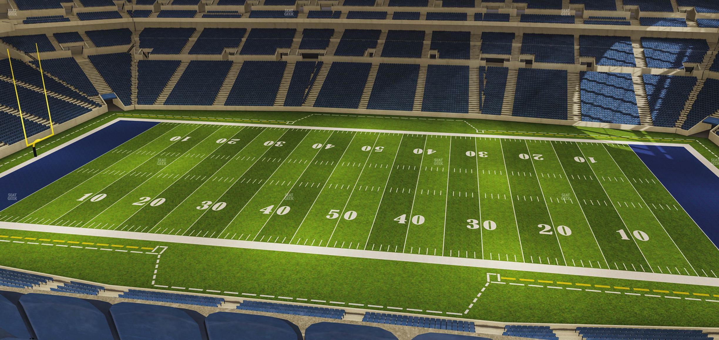 Seating view for Lucas Oil Stadium Section 539