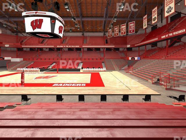 Seating view for Wisconsin Field House Section Q