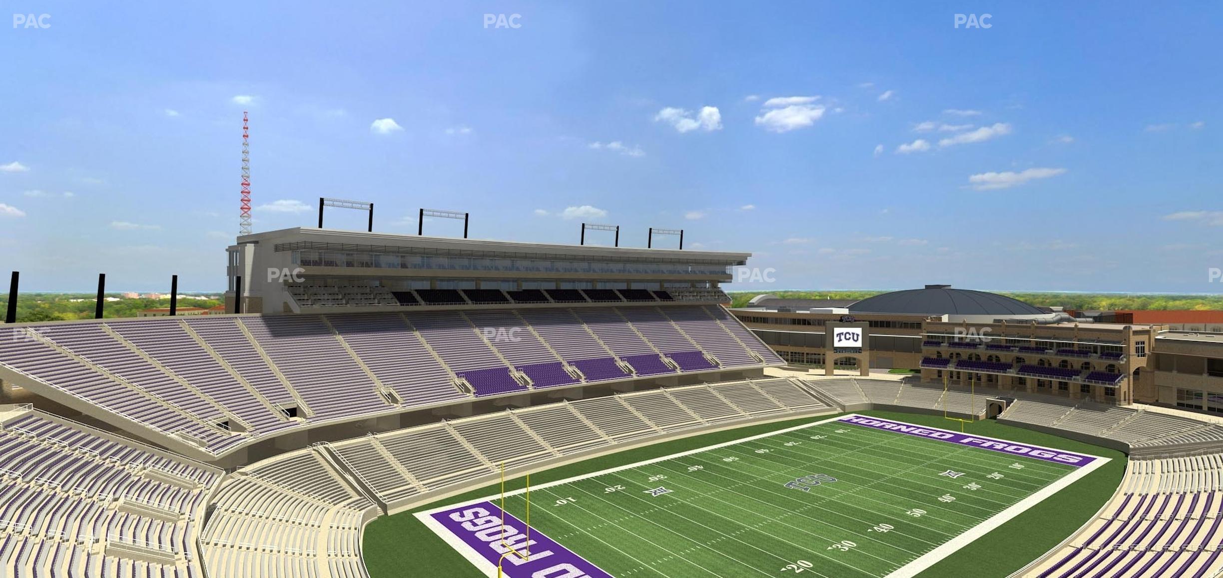 Seating view for Amon G. Carter Stadium Section 314