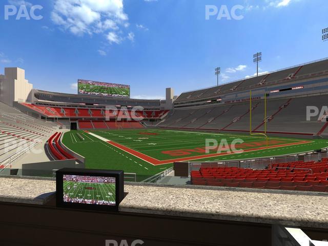 Seating view for Razorback Stadium Section Loge 52