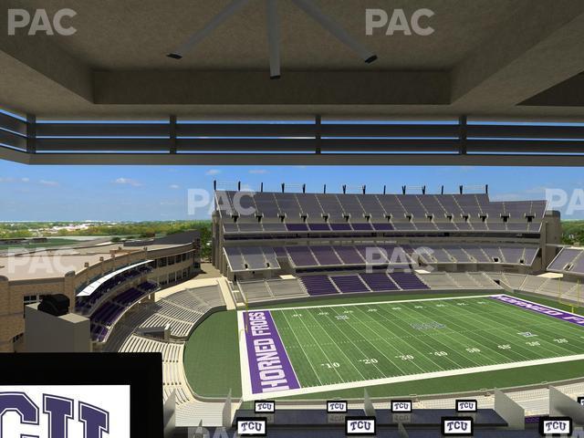 Seating view for Amon G Carter Stadium Section Loge Box 337