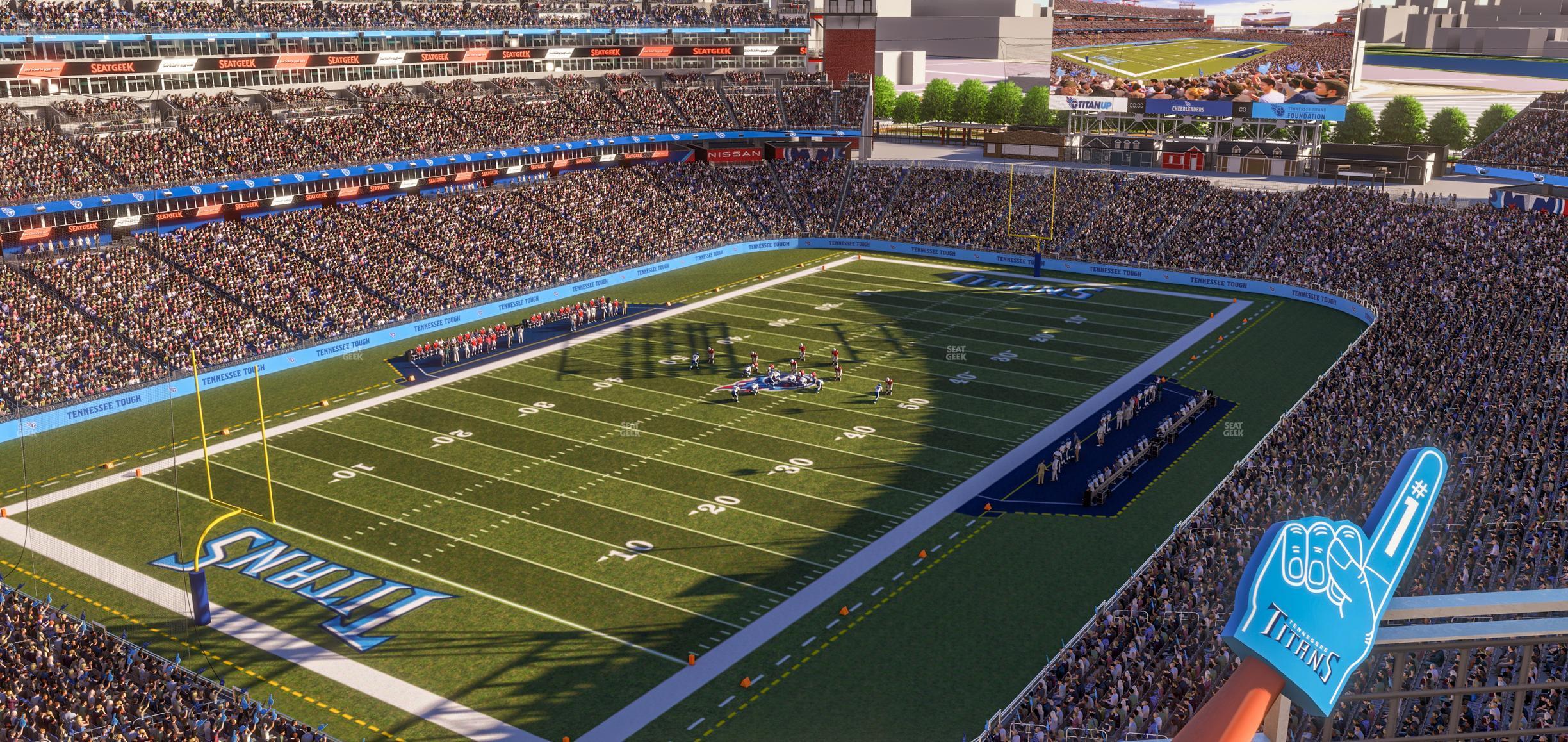 Seating view for Nissan Stadium Section Loge 344