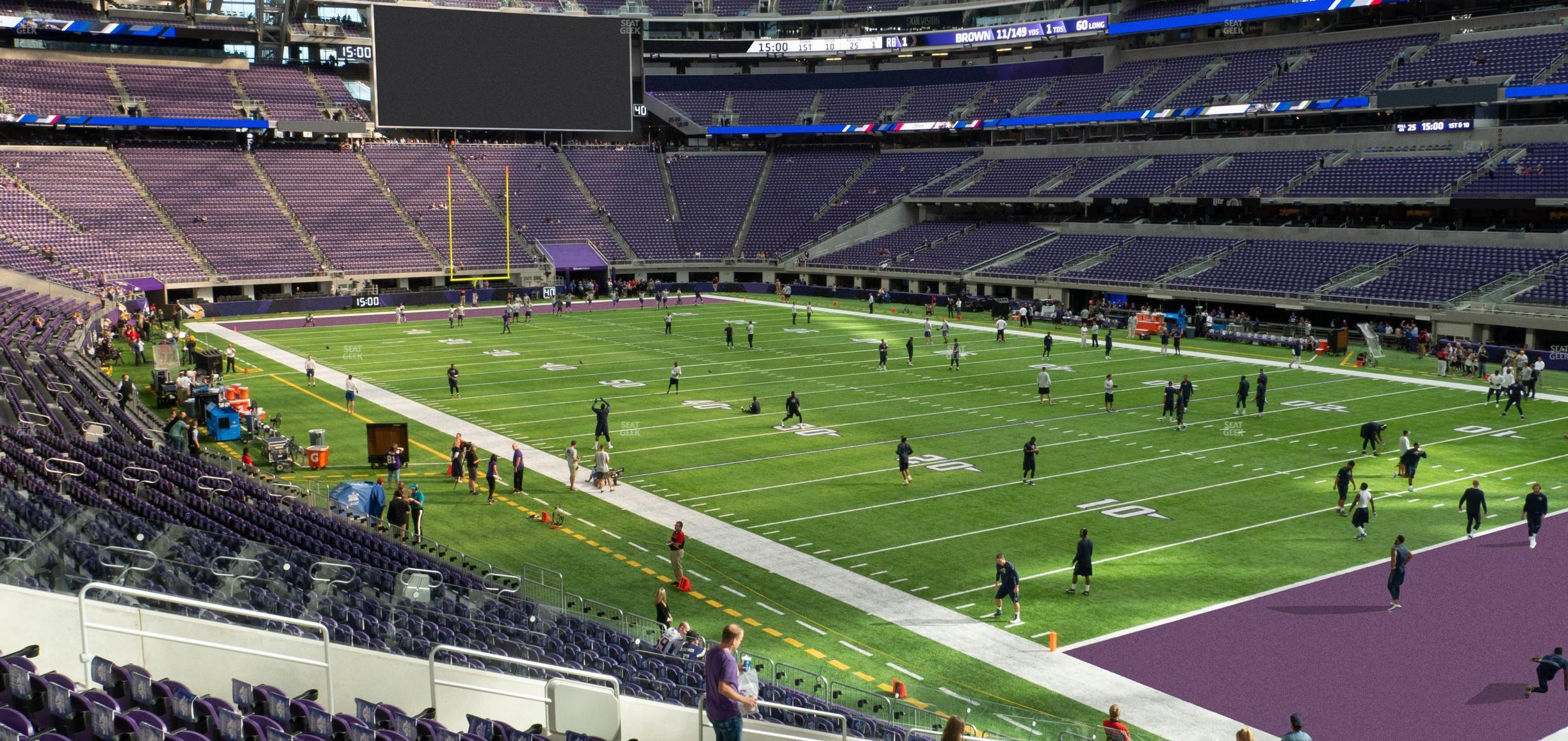 Seating view for U.S. Bank Stadium Section 103