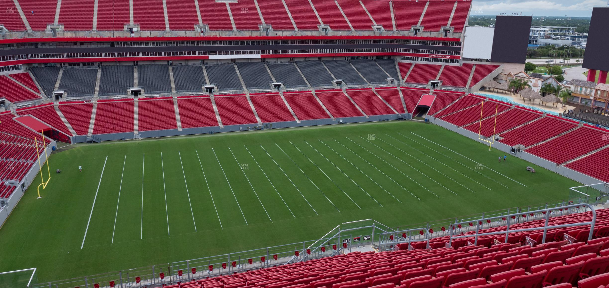 Seating view for Raymond James Stadium Section 333