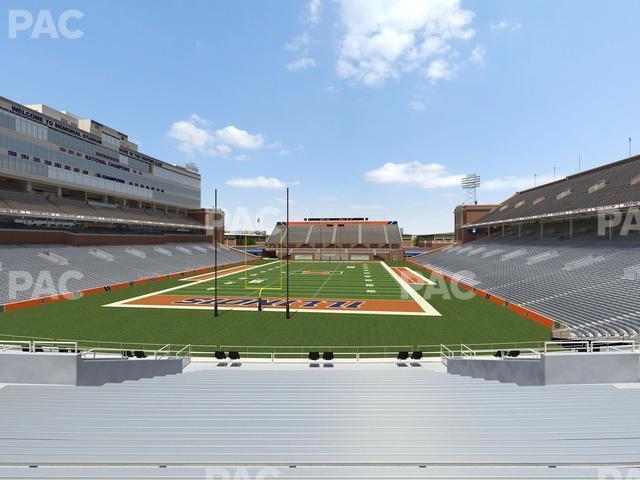 Seating view for Memorial Stadium - IL Section 115