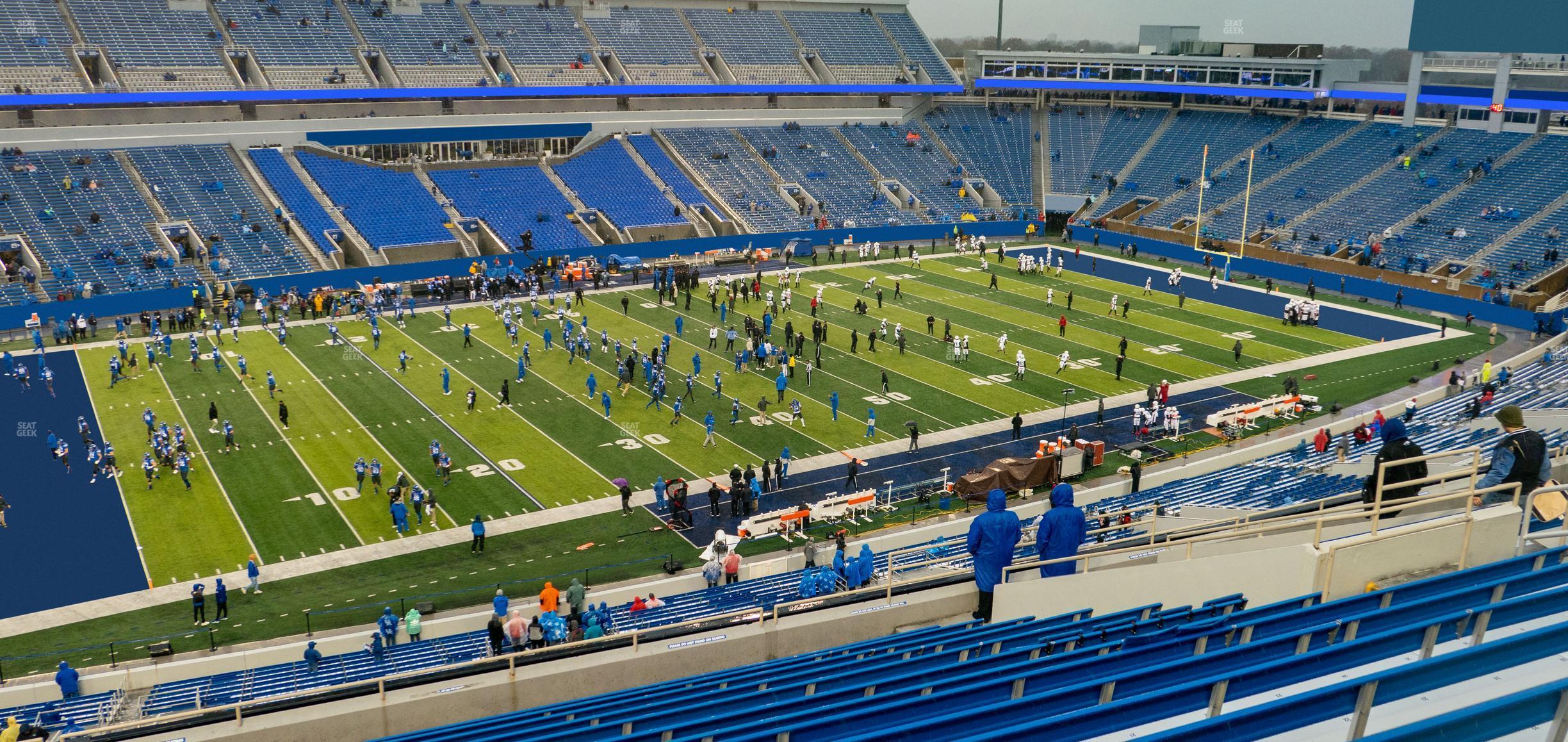 Seating view for Kroger Field Section 203