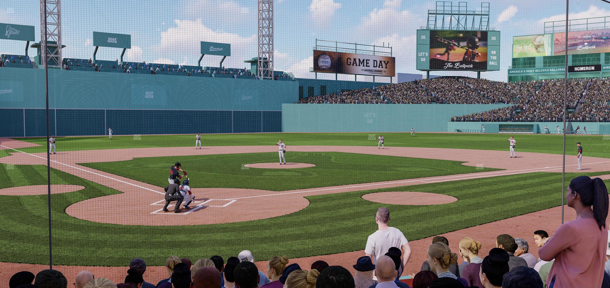 Seating view for Fenway Park Section Field Box 42