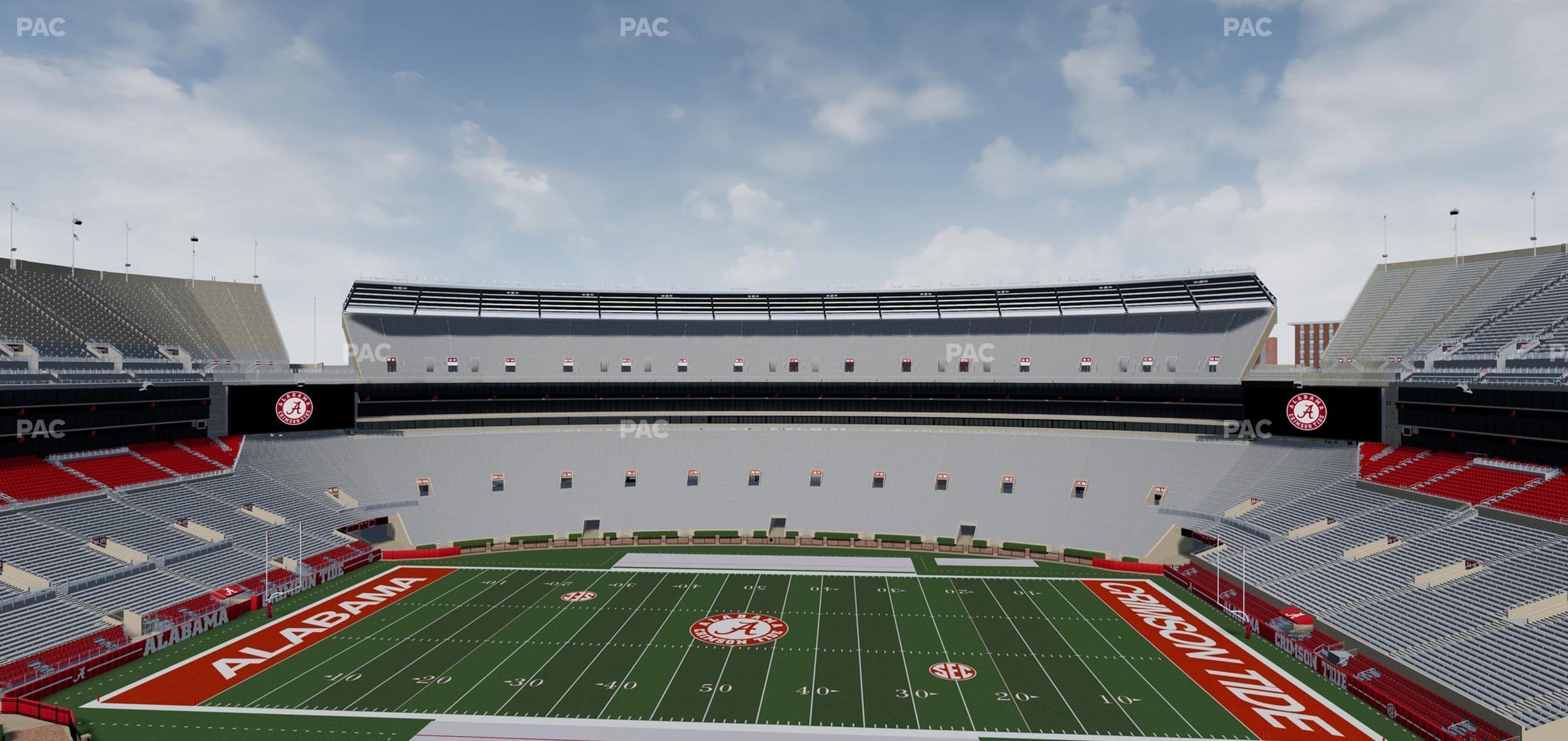 Seating view for Bryant Denny Stadium Section U 3 H