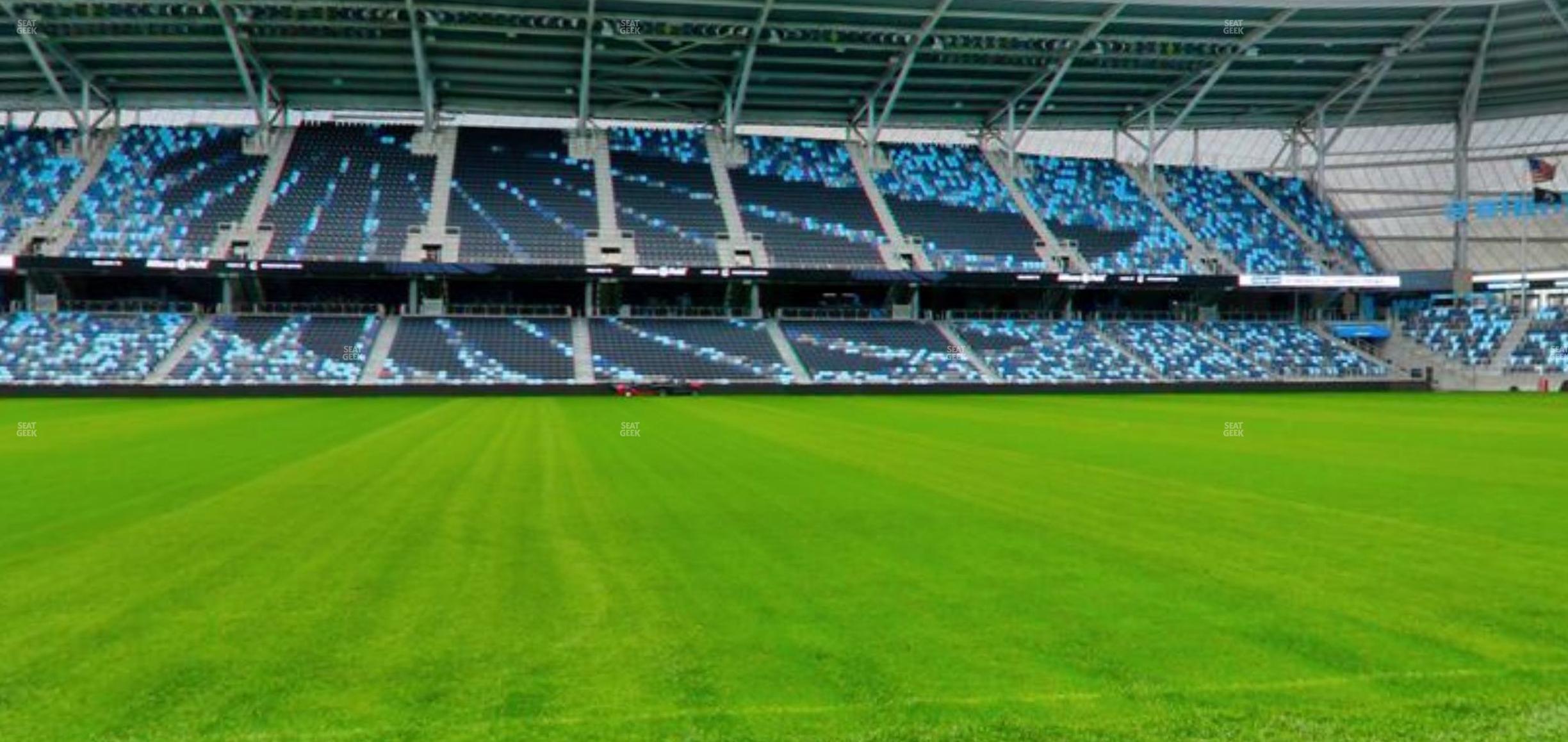 Seating view for Allianz Field Section Field Club 7