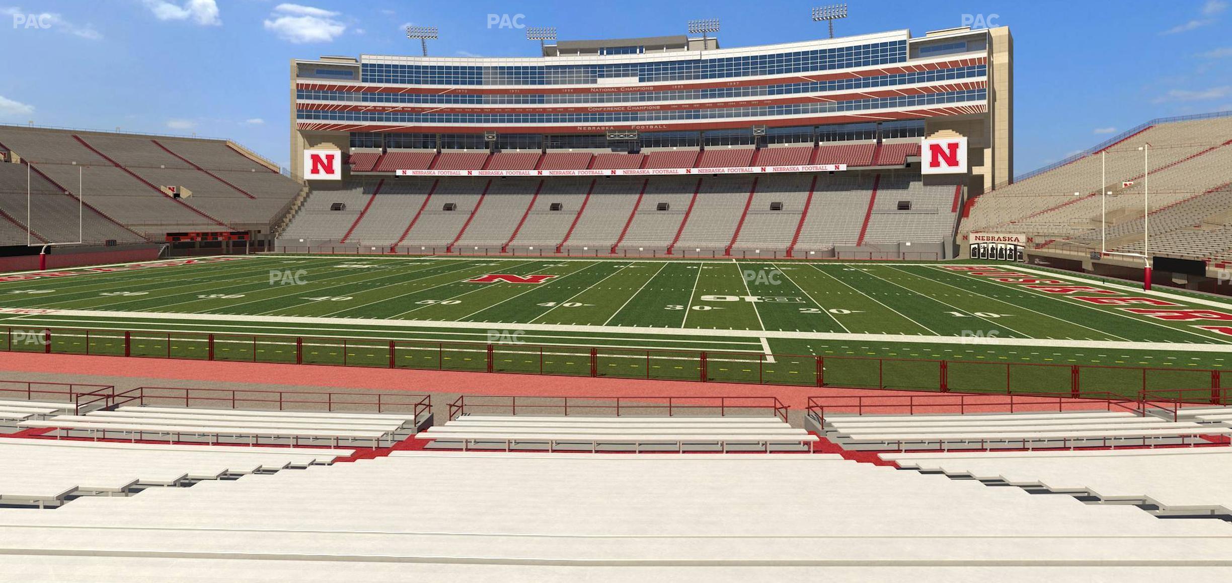 Seating view for Memorial Stadium Nebraska Section 4