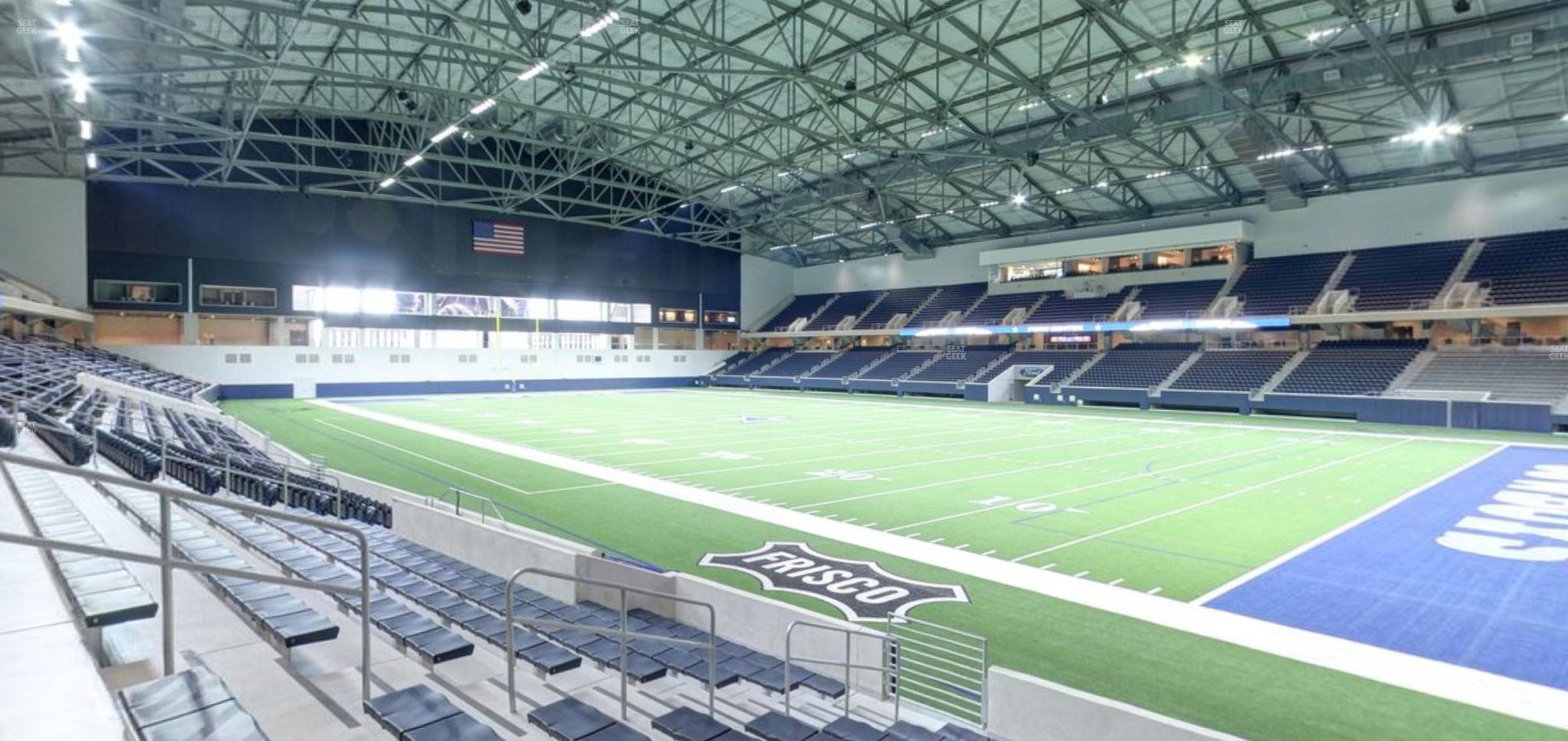 Seating view for Ford Center Section Bleachers 121