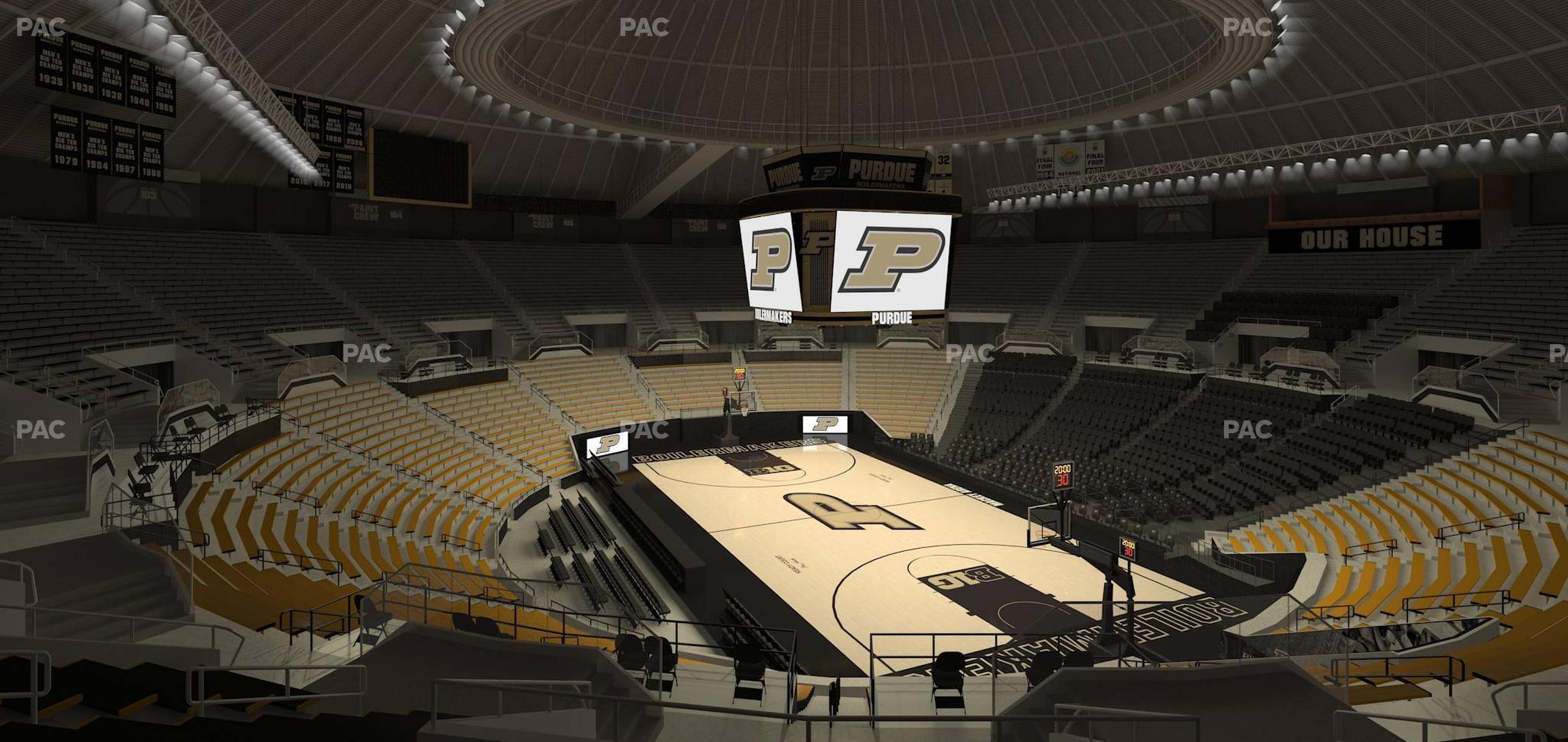 Seating view for Mackey Arena Section Upper 116