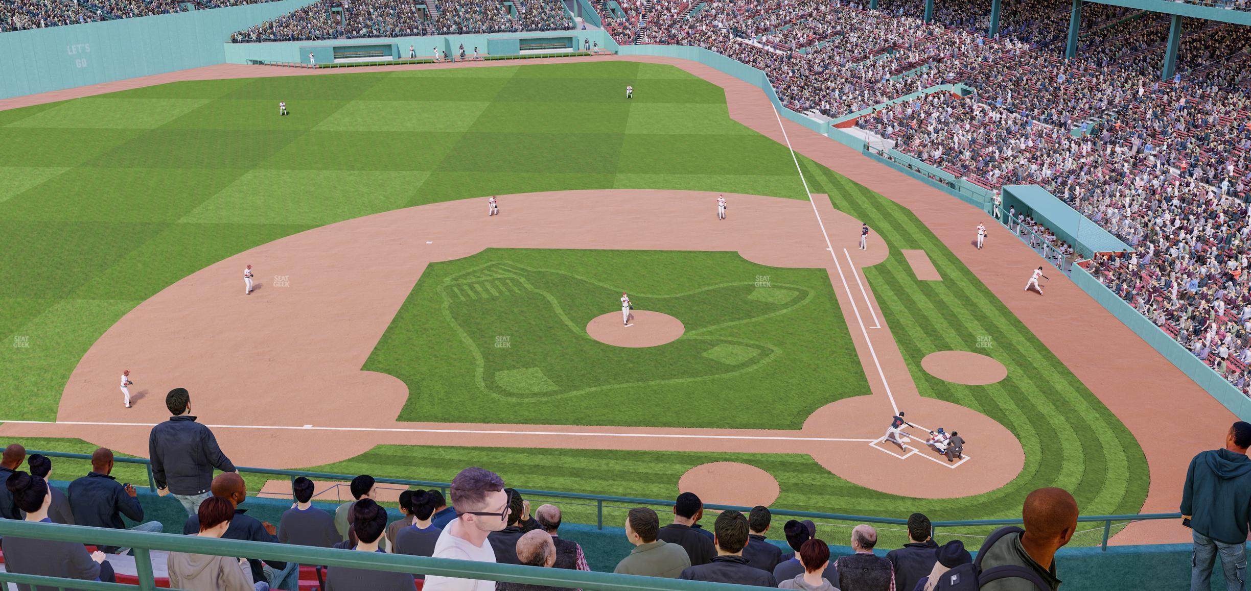 Seating view for Fenway Park Section Aura Pavilion Box 4