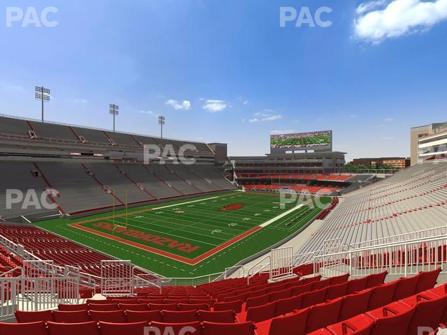 Seating view for Razorback Stadium Section 227