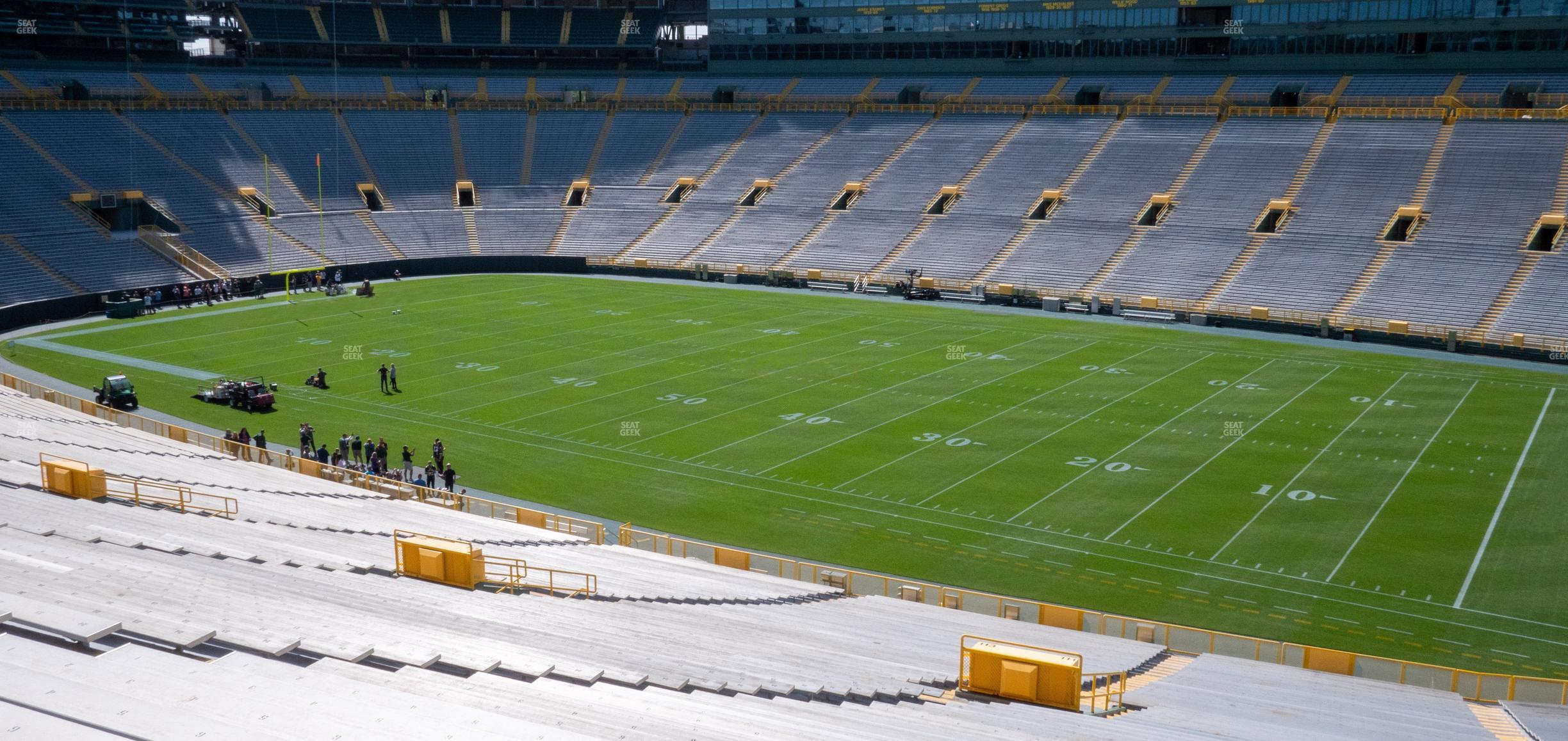 Seating view for Lambeau Field Section 111