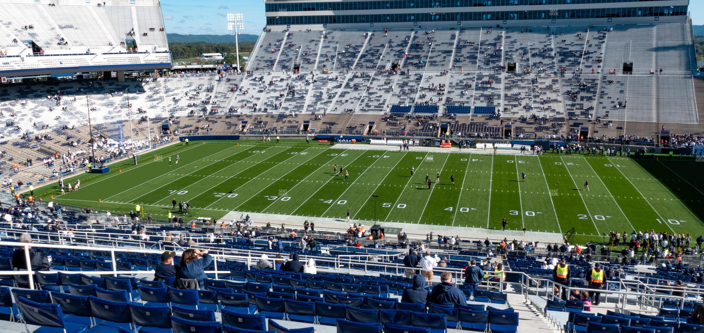 Seating view for Beaver Stadium Section West D Upper