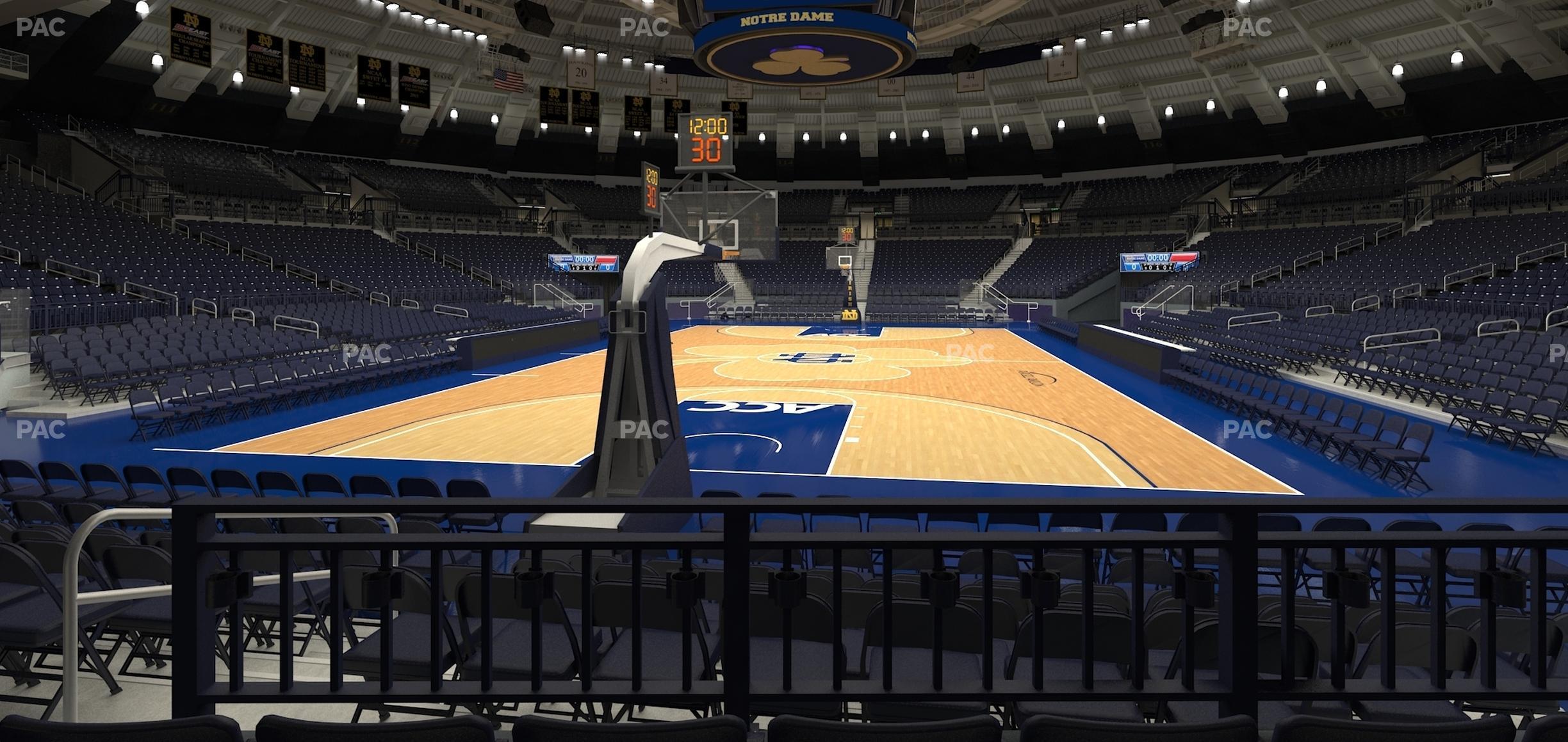 Seating view for Purcell Pavilion at the Joyce Center Section 5