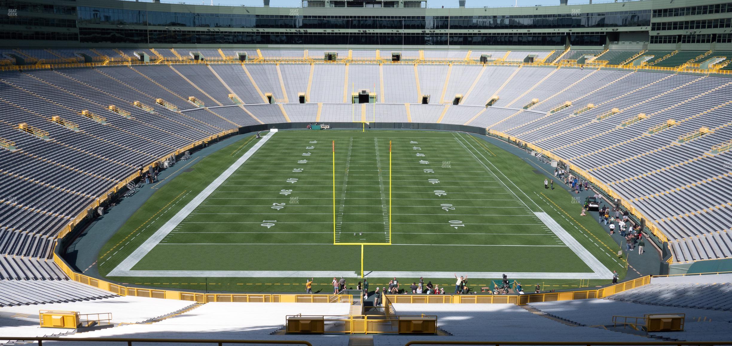 Seating view for Lambeau Field Section 354