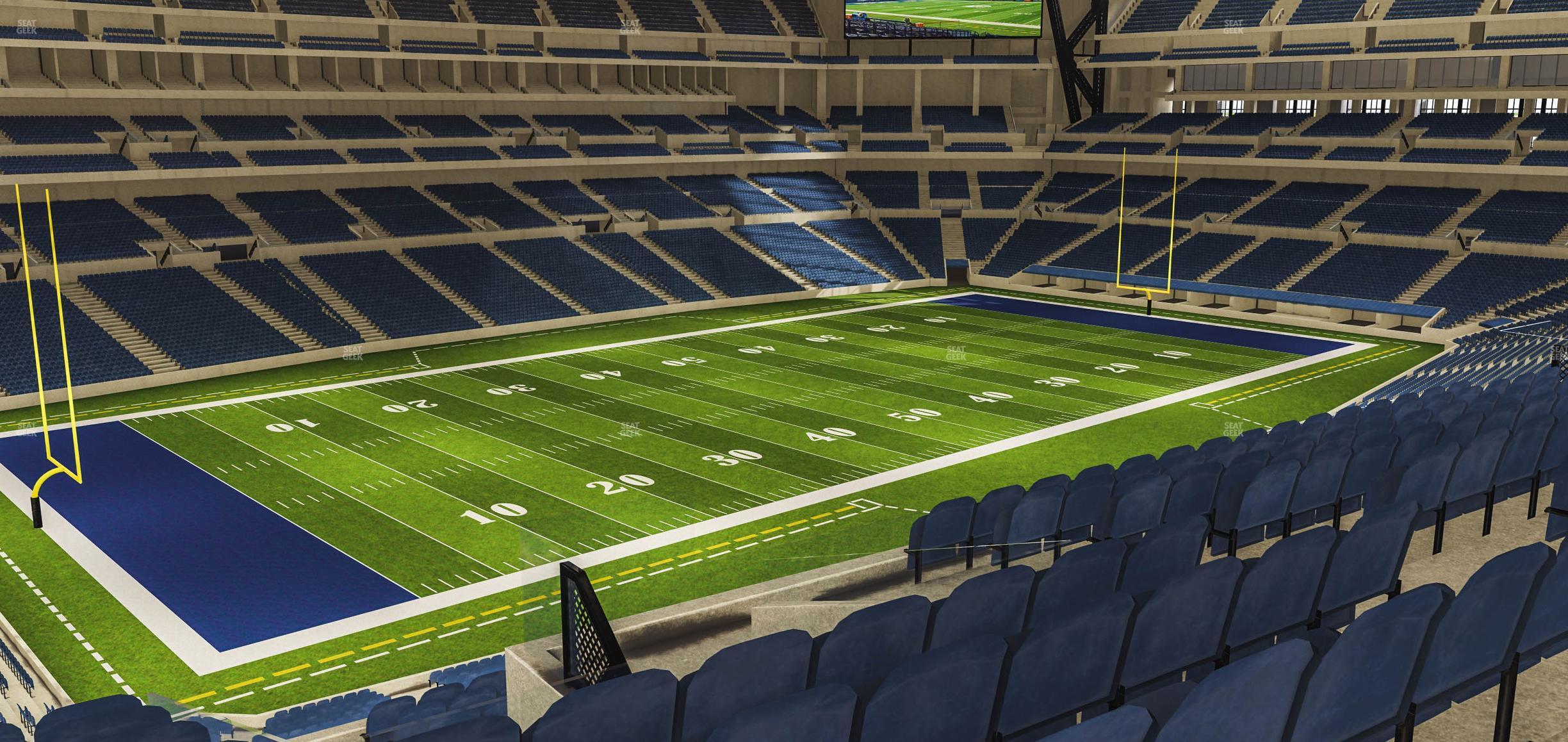 Seating view for Lucas Oil Stadium Section 446