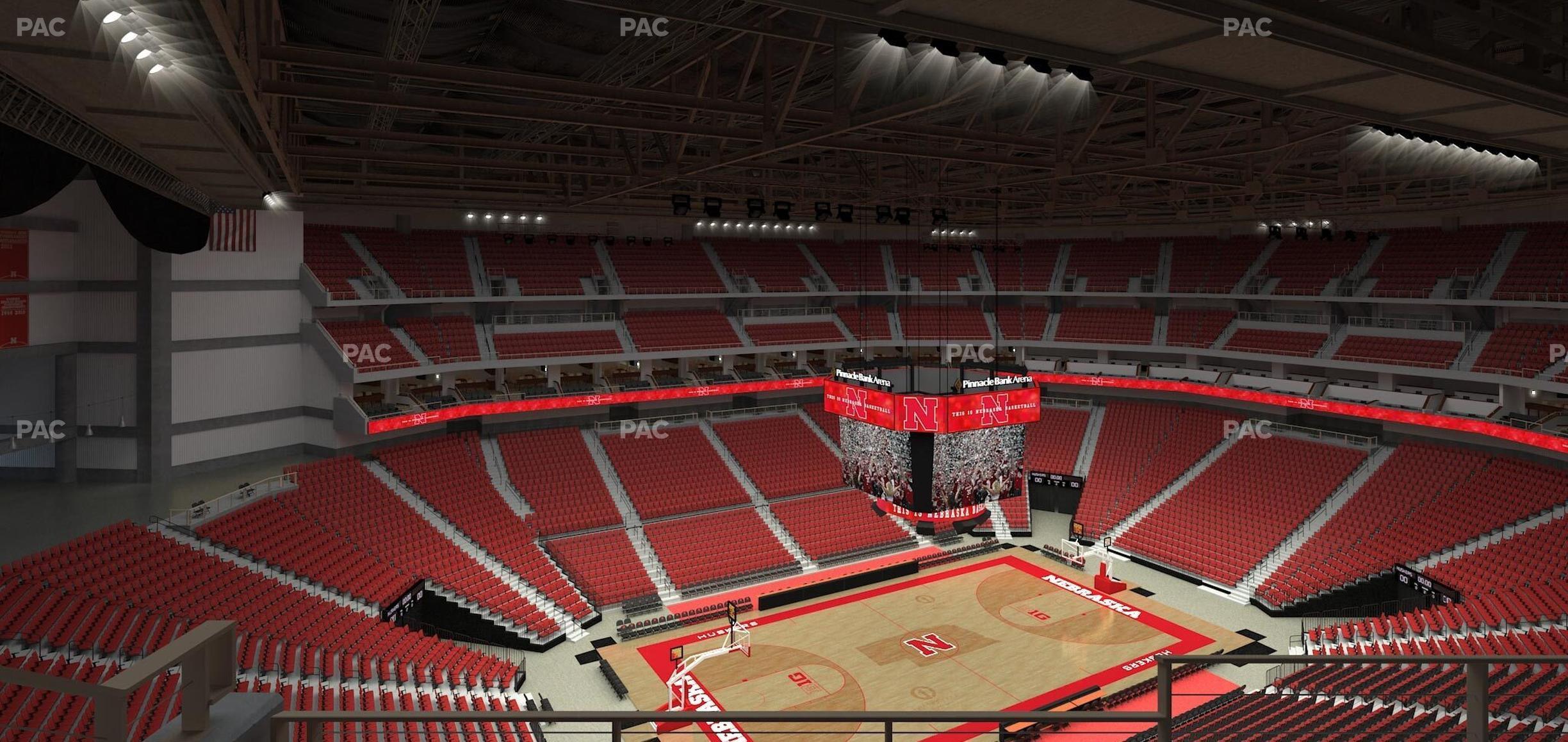 Seating view for Pinnacle Bank Arena Section 322