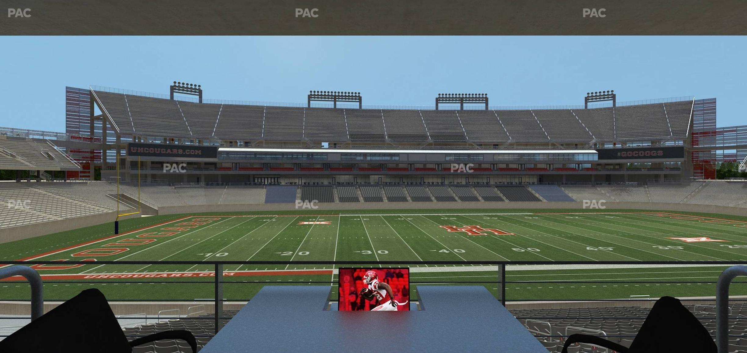 Seating view for TDECU Stadium Section Loge Box 39