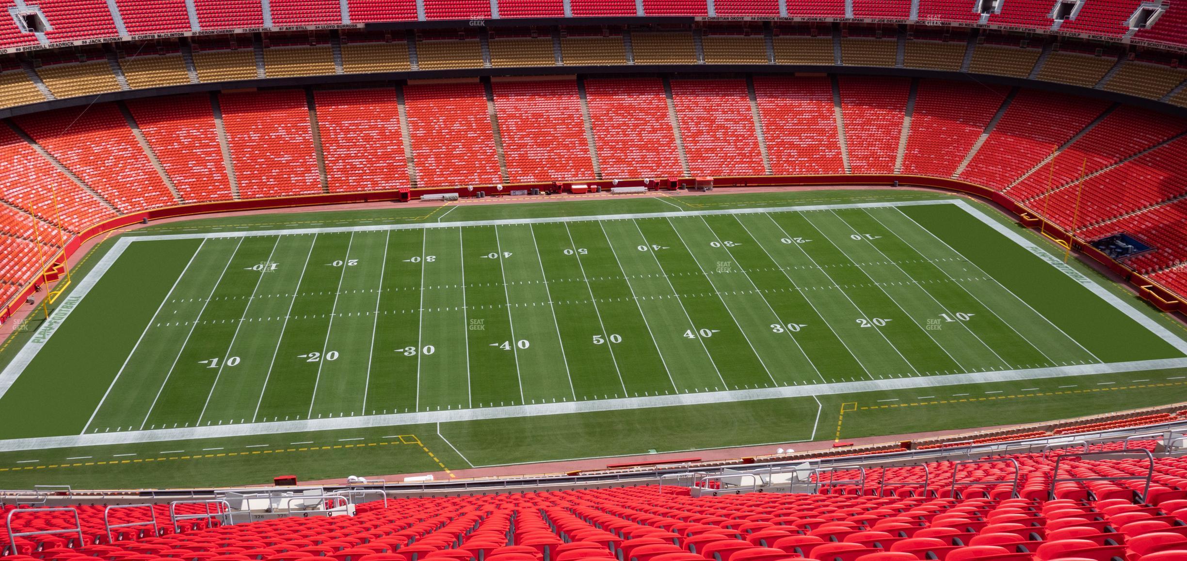 Seating view for GEHA Field at Arrowhead Stadium Section Ada 325