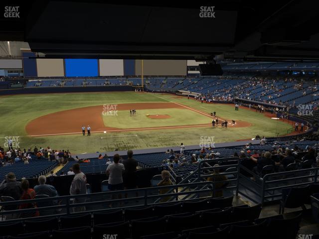 Seating view for Tropicana Field Section 117