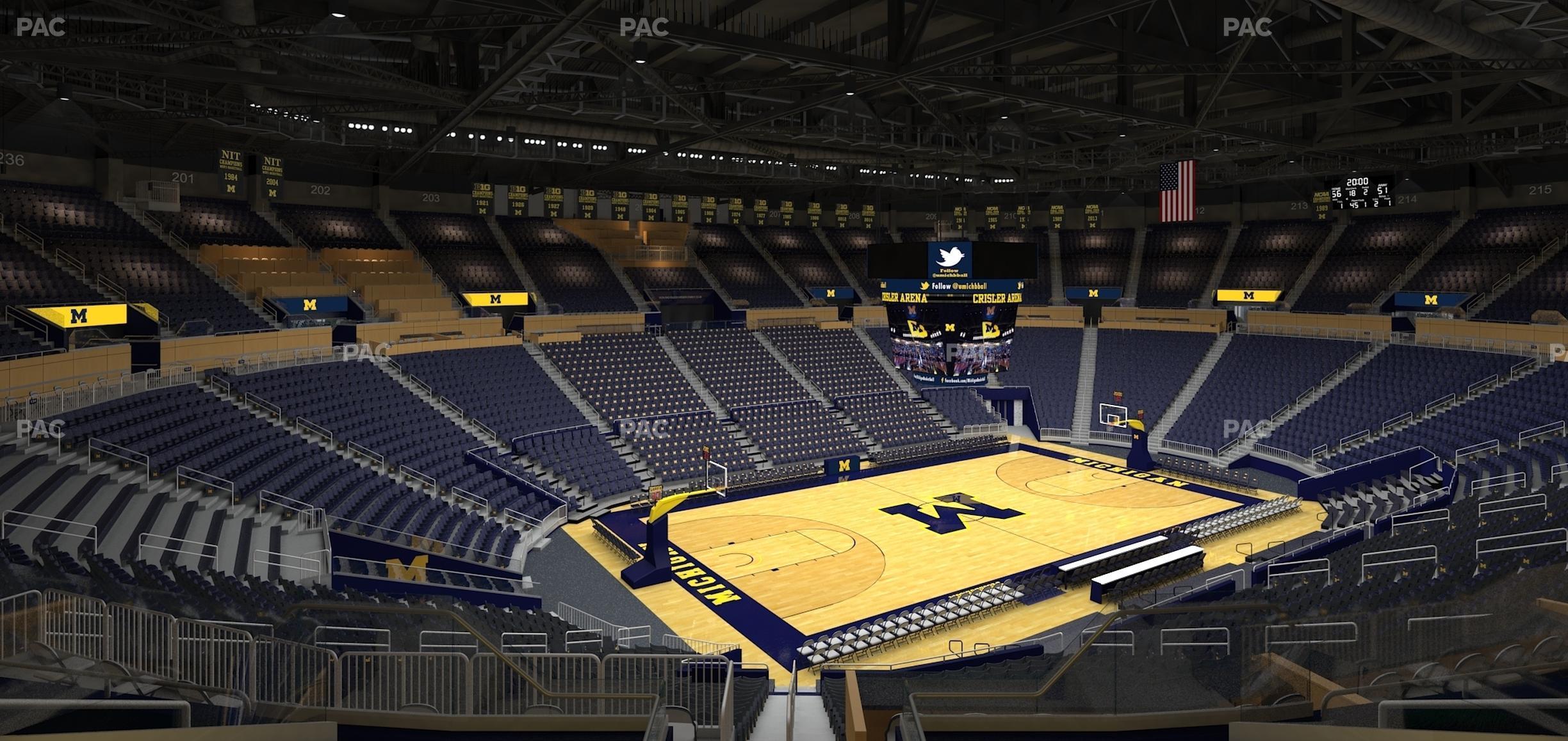 Seating view for Crisler Center Section 227