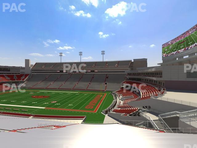 Seating view for Razorback Stadium Section 120