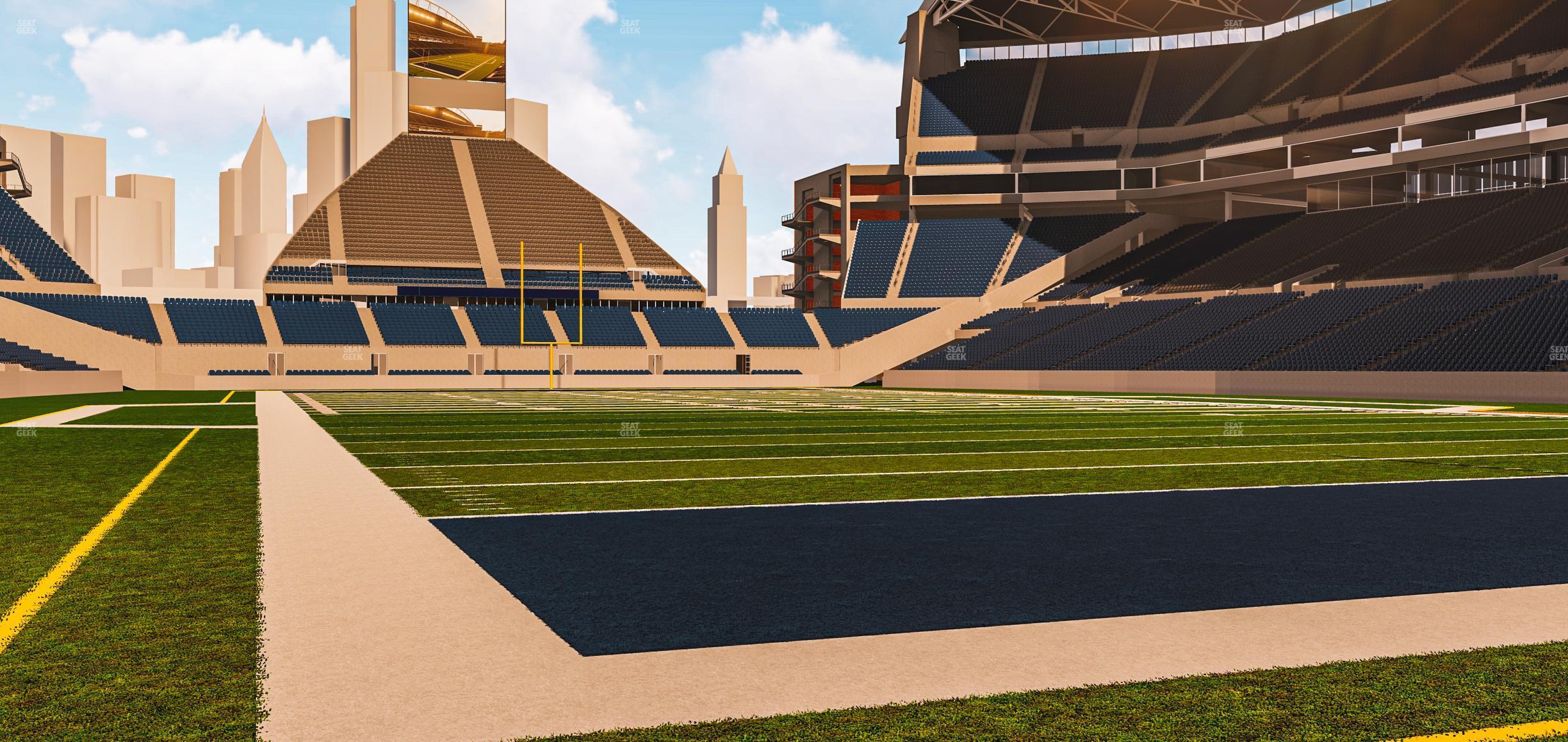 Seating view for Lumen Field Section Field 125