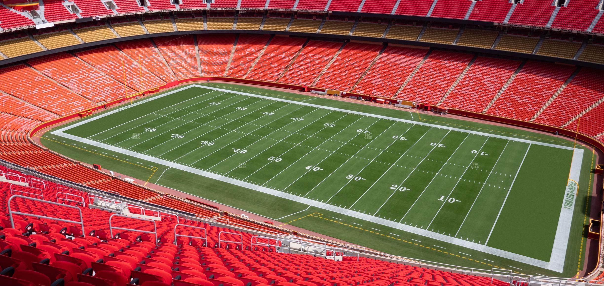 Seating view for GEHA Field at Arrowhead Stadium Section Ada 320