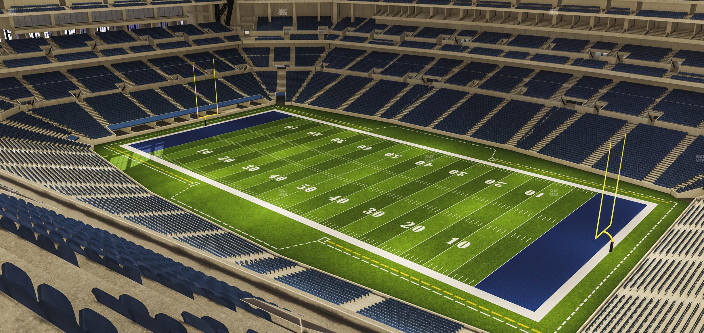 Seating view for Lucas Oil Stadium Section 607