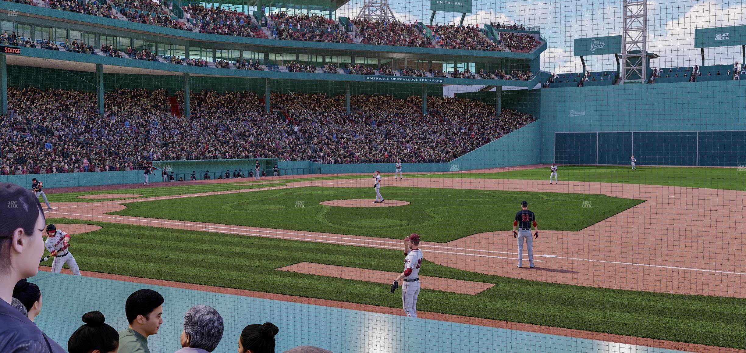 Seating view for Fenway Park Section Field Box 23