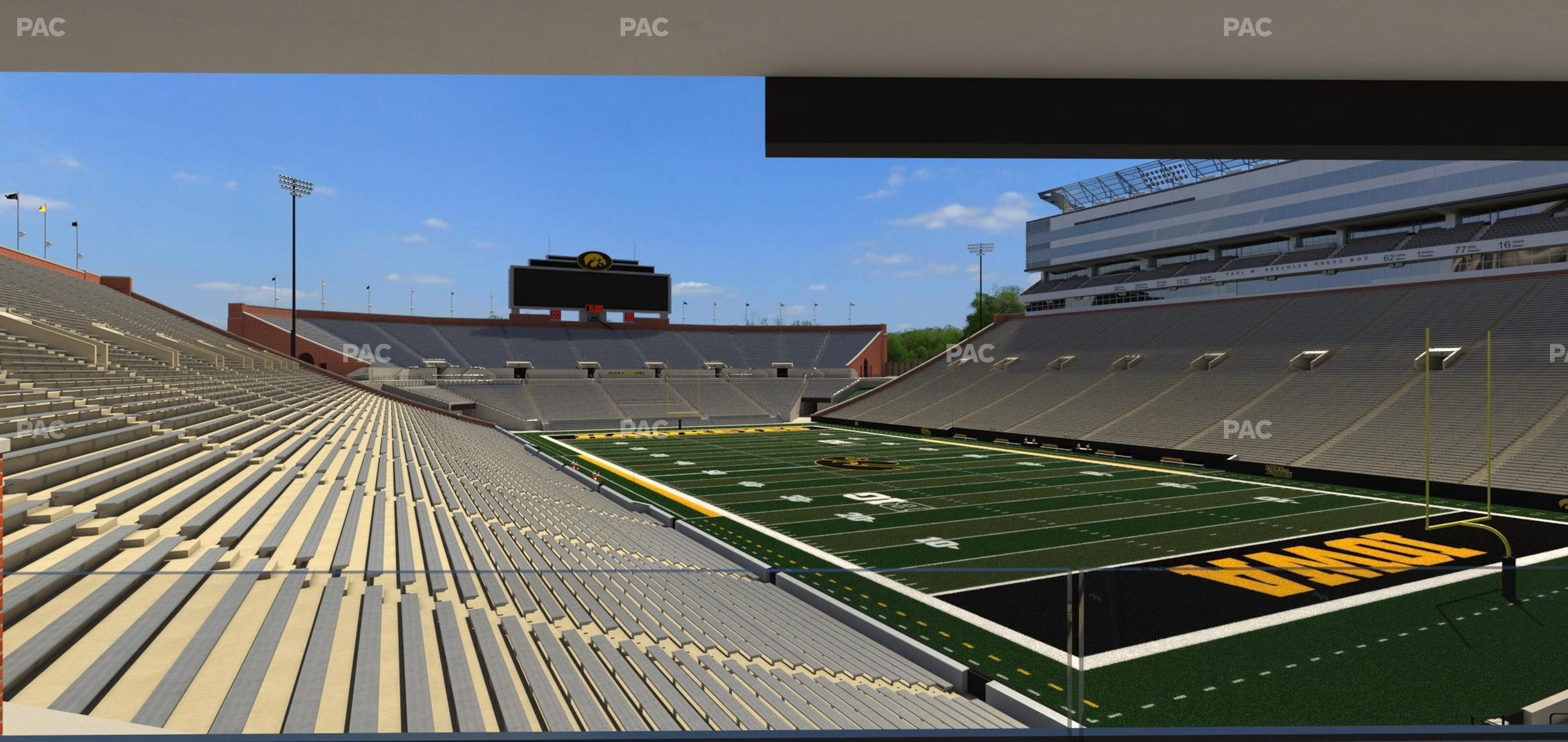 Seating view for Kinnick Stadium Section Ironmen Box 21