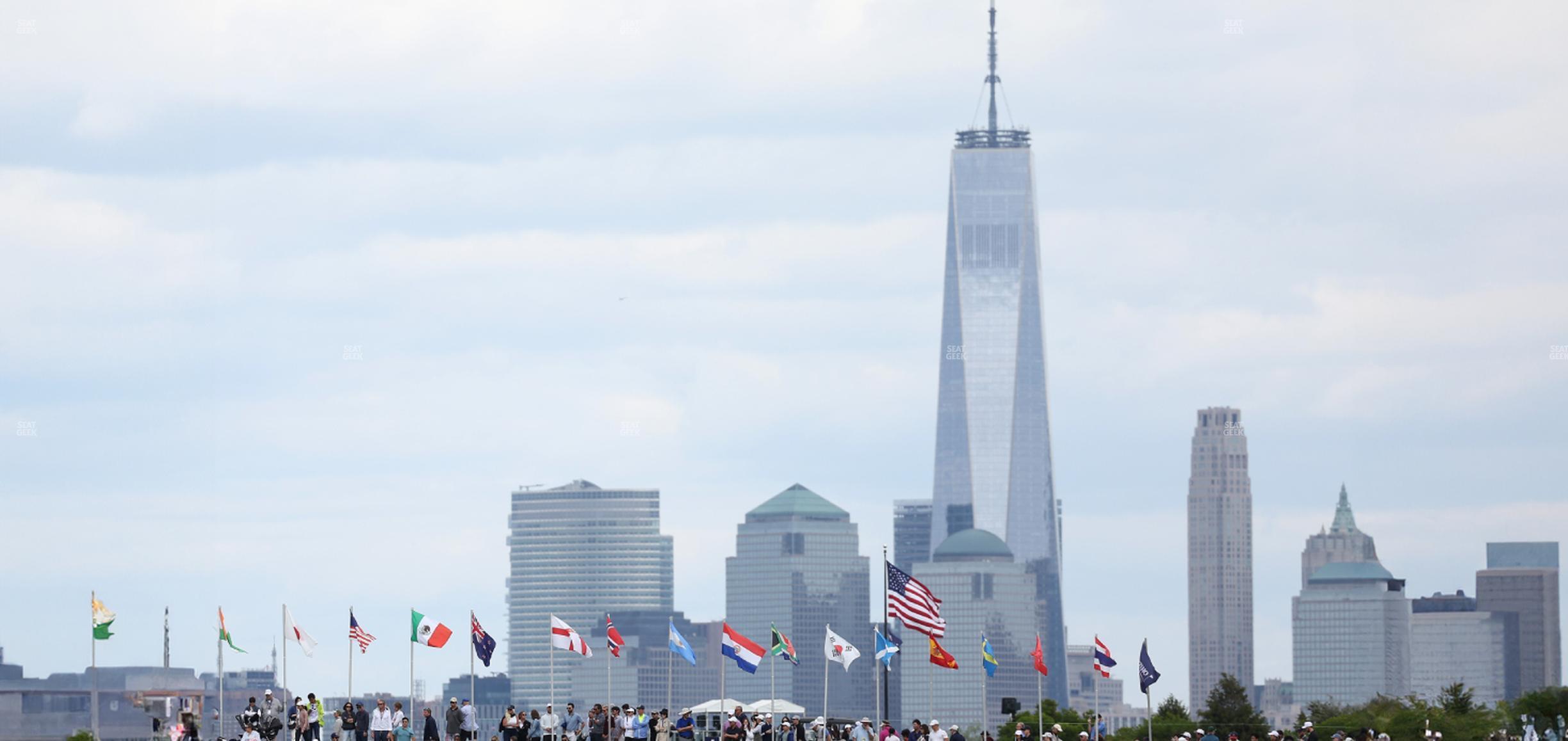 Seating view for Liberty National Golf Club Section Garden State Terrace